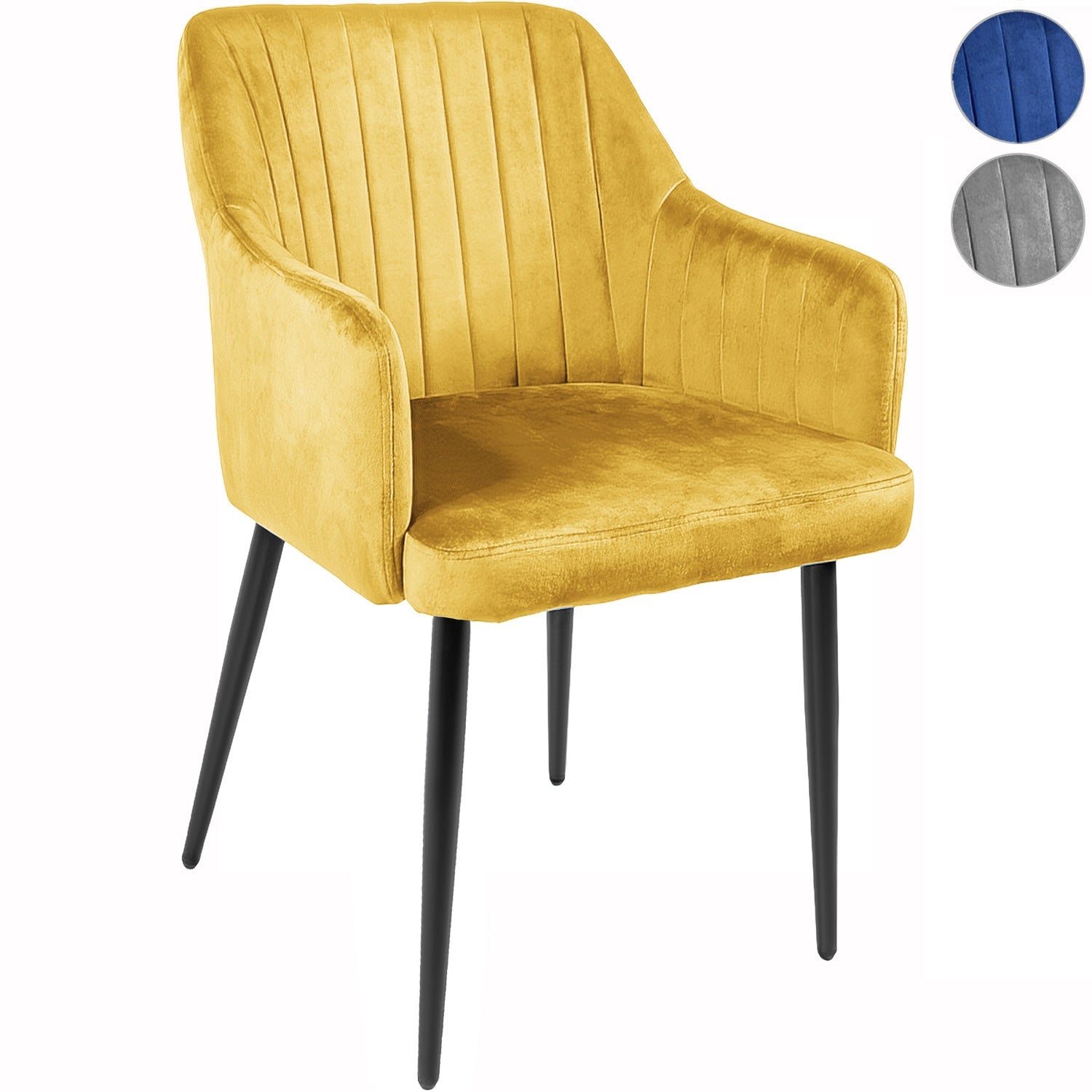 Silla Comedor Sillon Terciopelo Acolchada Moderna