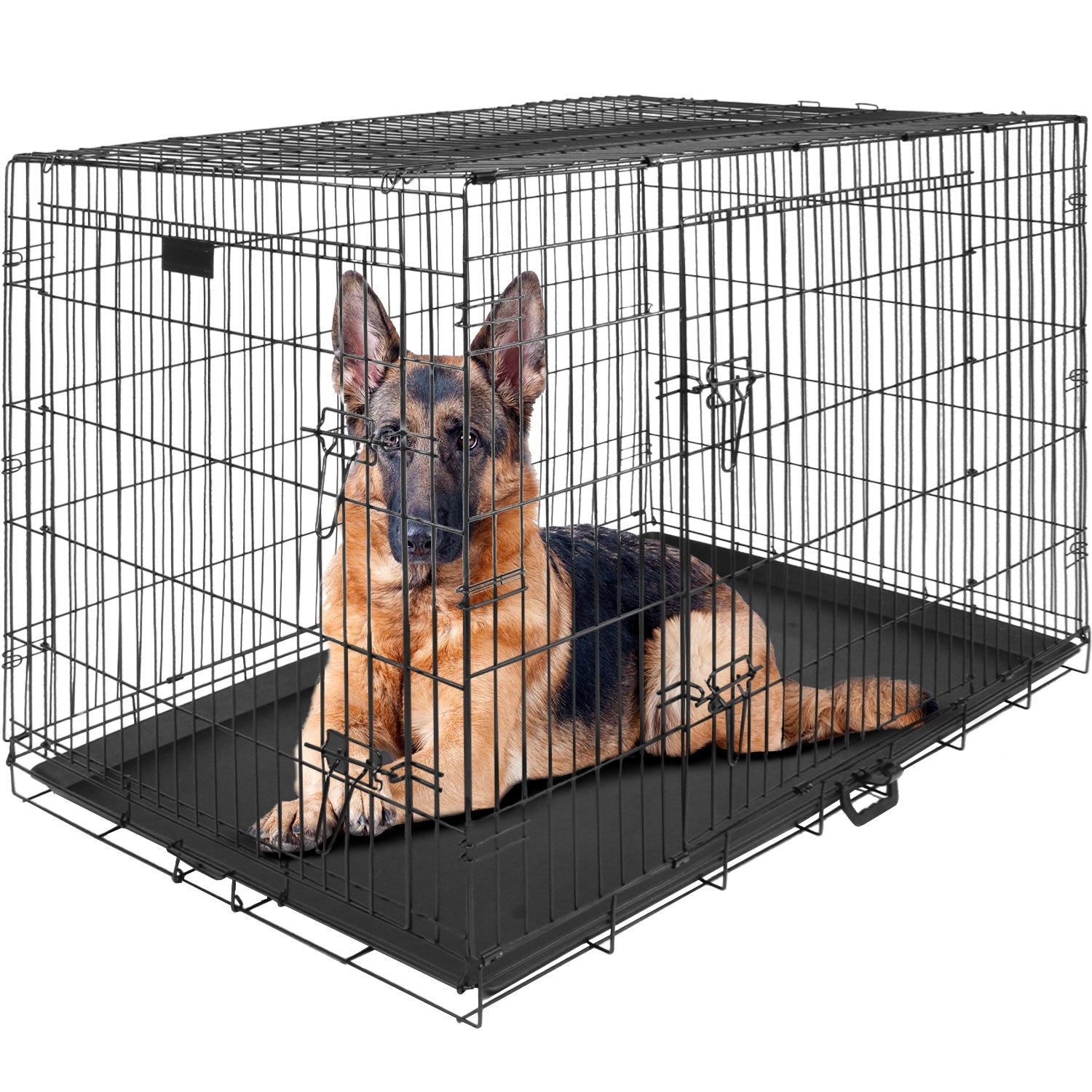 Jaula Perro Metalica Plegable 121 X 75.5 X 82 Transportadora