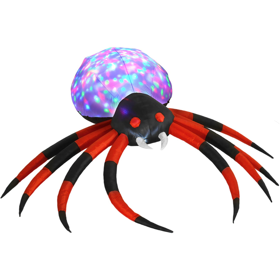 Inflable Halloween 2.3 Mts Araña Gigante Spider Luz Led