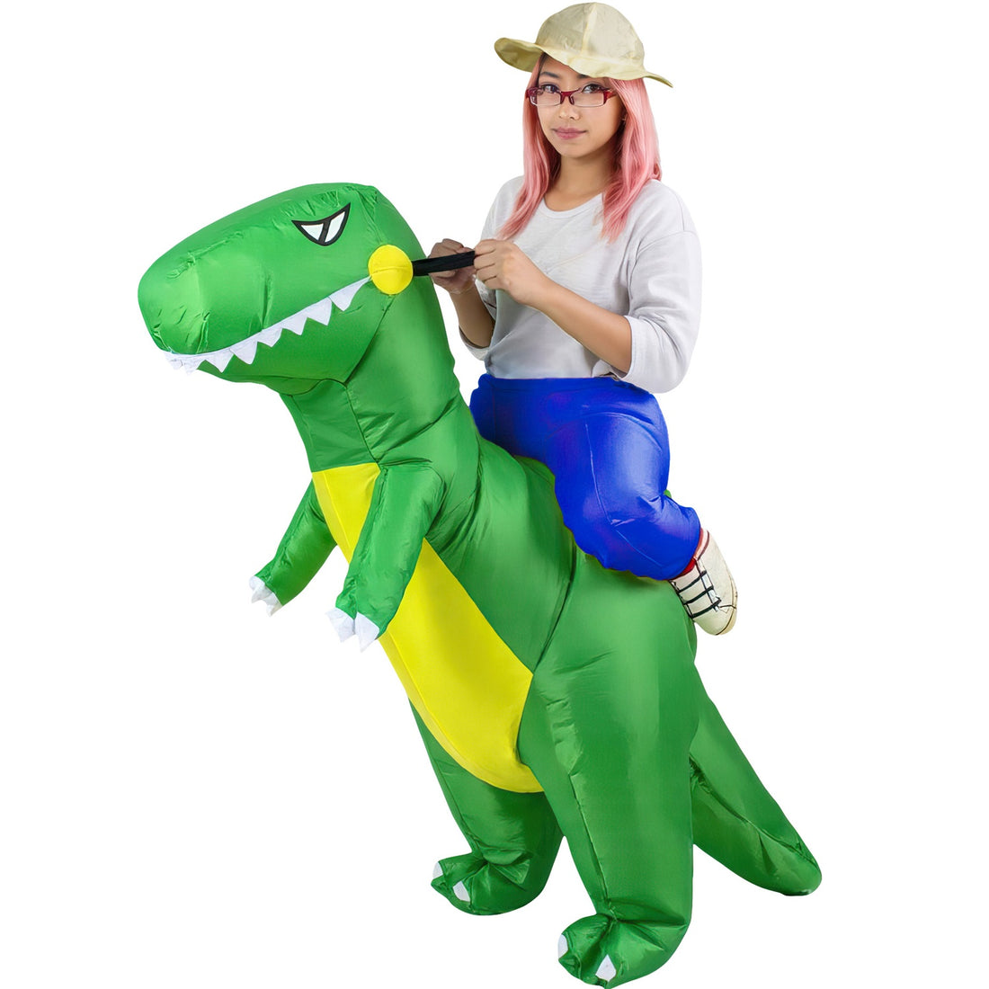 Disfraz Dinosaurio Traje Inflable Montable Jurasico