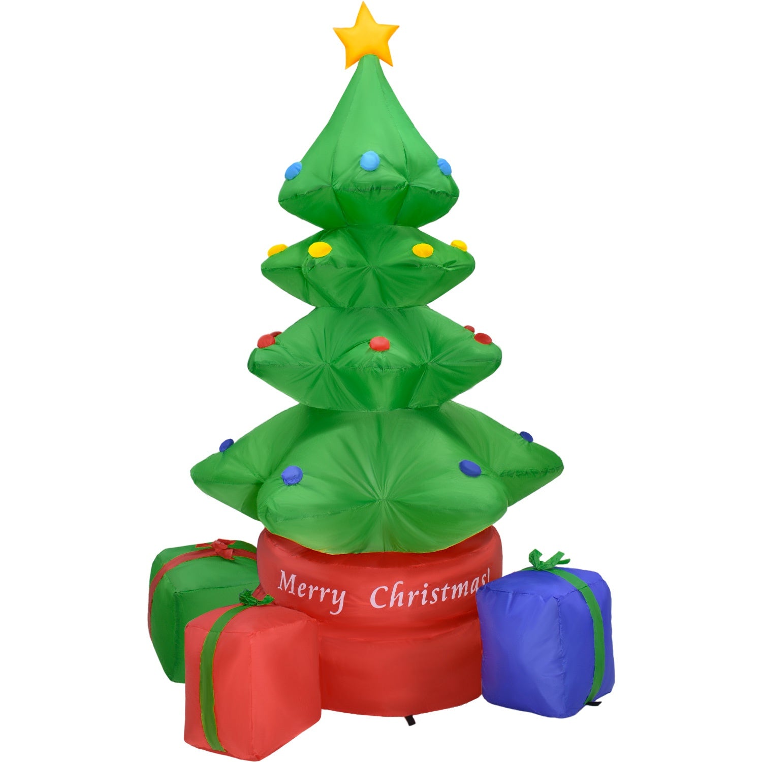 Inflable Navidad Arbol Giratorio 360° 2.2m Decoracion Led