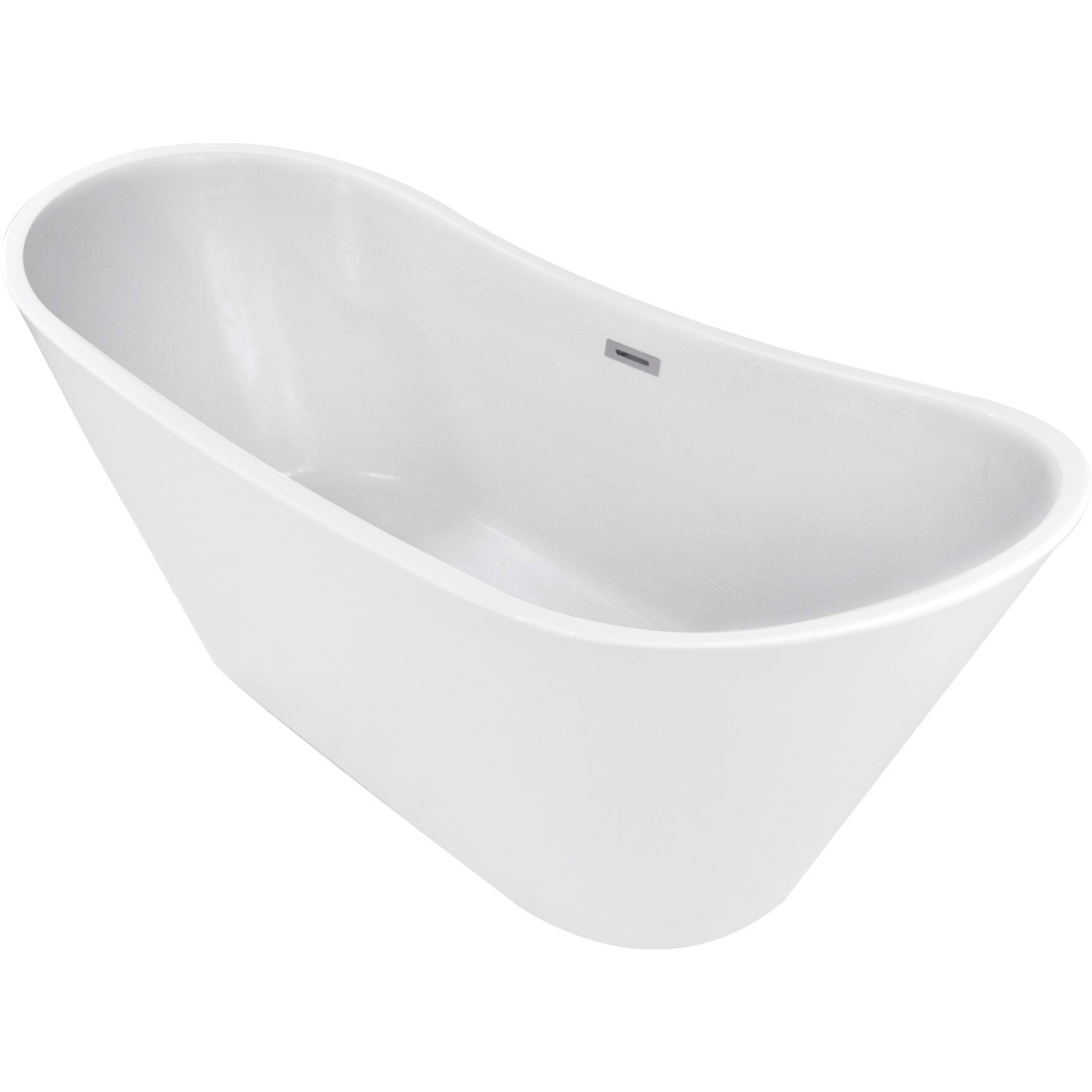 Tina Baño Fibra De Vidrio Bañera Lujo Teseo 170 X 72 X 70 Cm Blanca