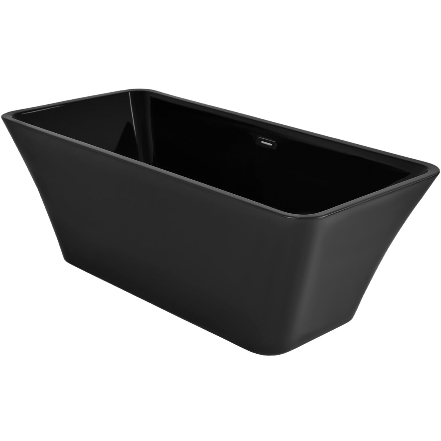 Tina Baño Premium Lujo 280l Fibra Vidrio 172x77x62 Cm Negra