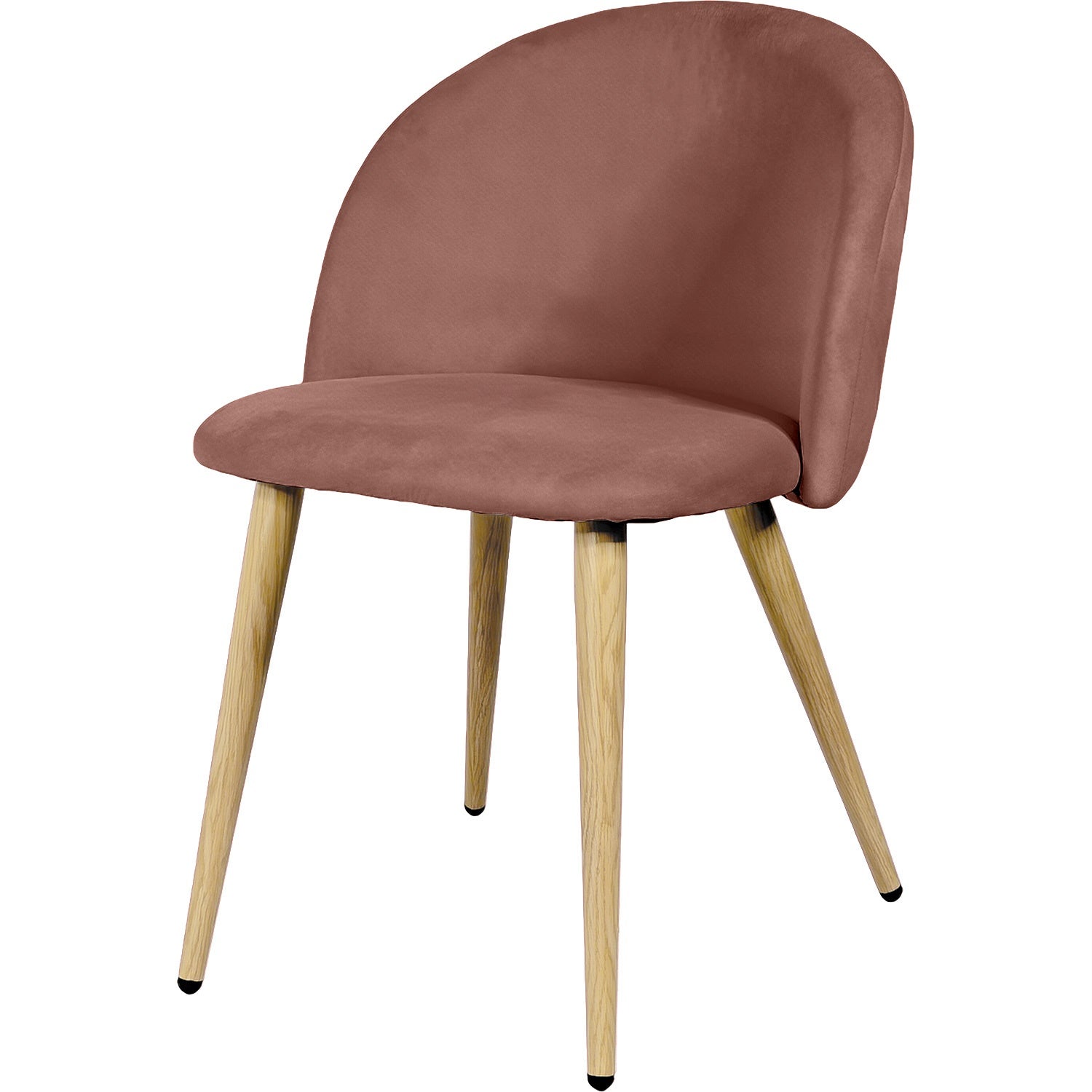 Silla Comedor Terciopelo Moderna Acolchada Rosa