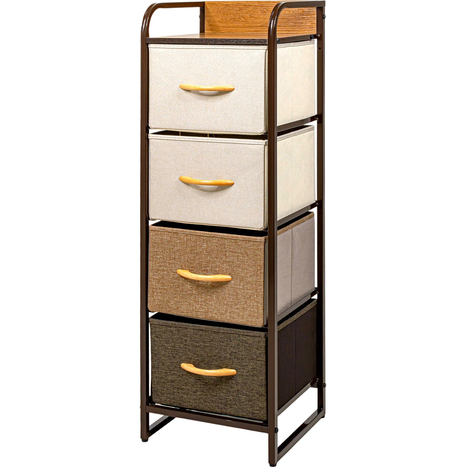 Mueble Buro Torre Mueble Moderno Organizador 4 Cajones Tela