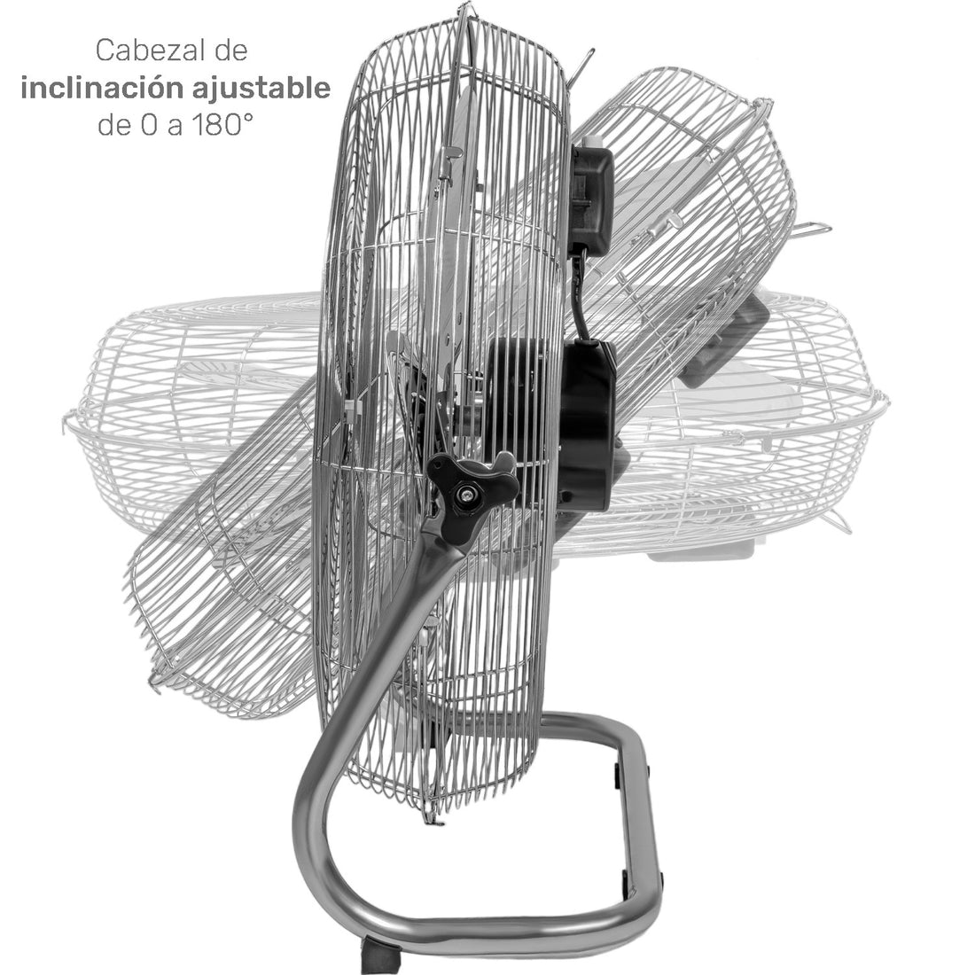 Ventilador De Piso Pared 23 Gris 3 Aspas Metal Potente Casa