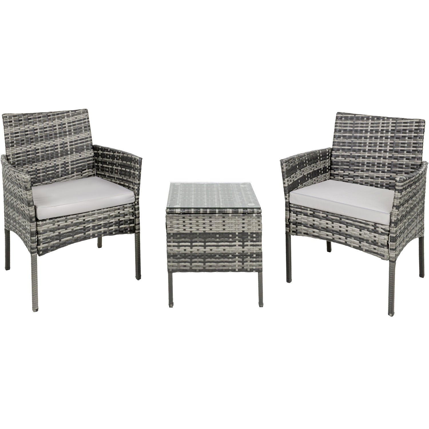 Sala Para Exterior Jardin Patio Terraza 3 Pzs + Cojines