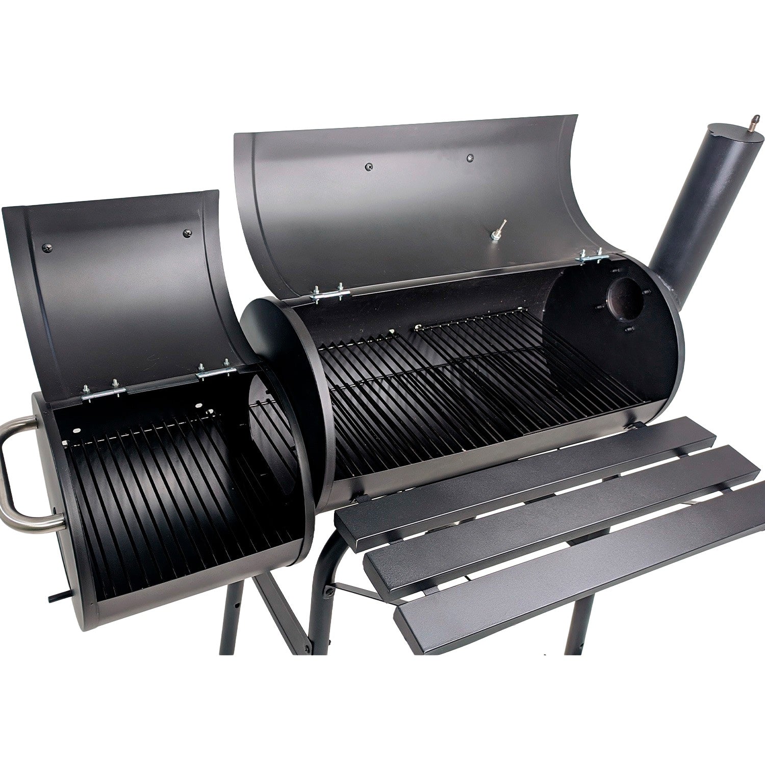Asador Ahumador Bbq Parrilla Carne Portatil Carbon Leña