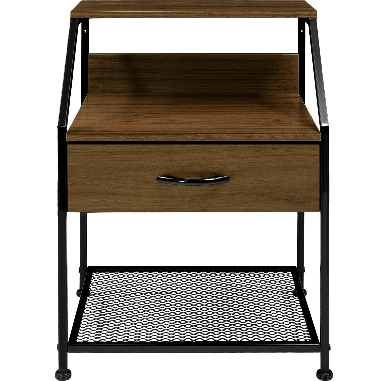 Buro Con Balda Comoda Mesa Mueble Noche 1 Cajon Moderno Cafe