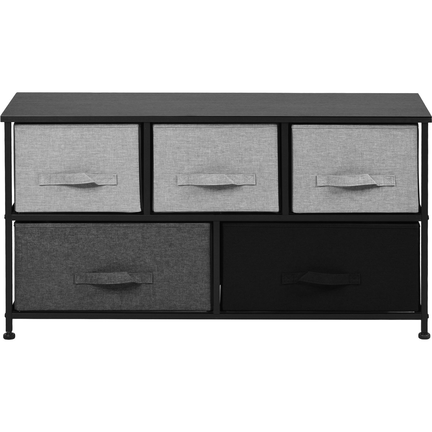 Mueble Buro Organizador Comoda Tela Metal 5 Cajoneras