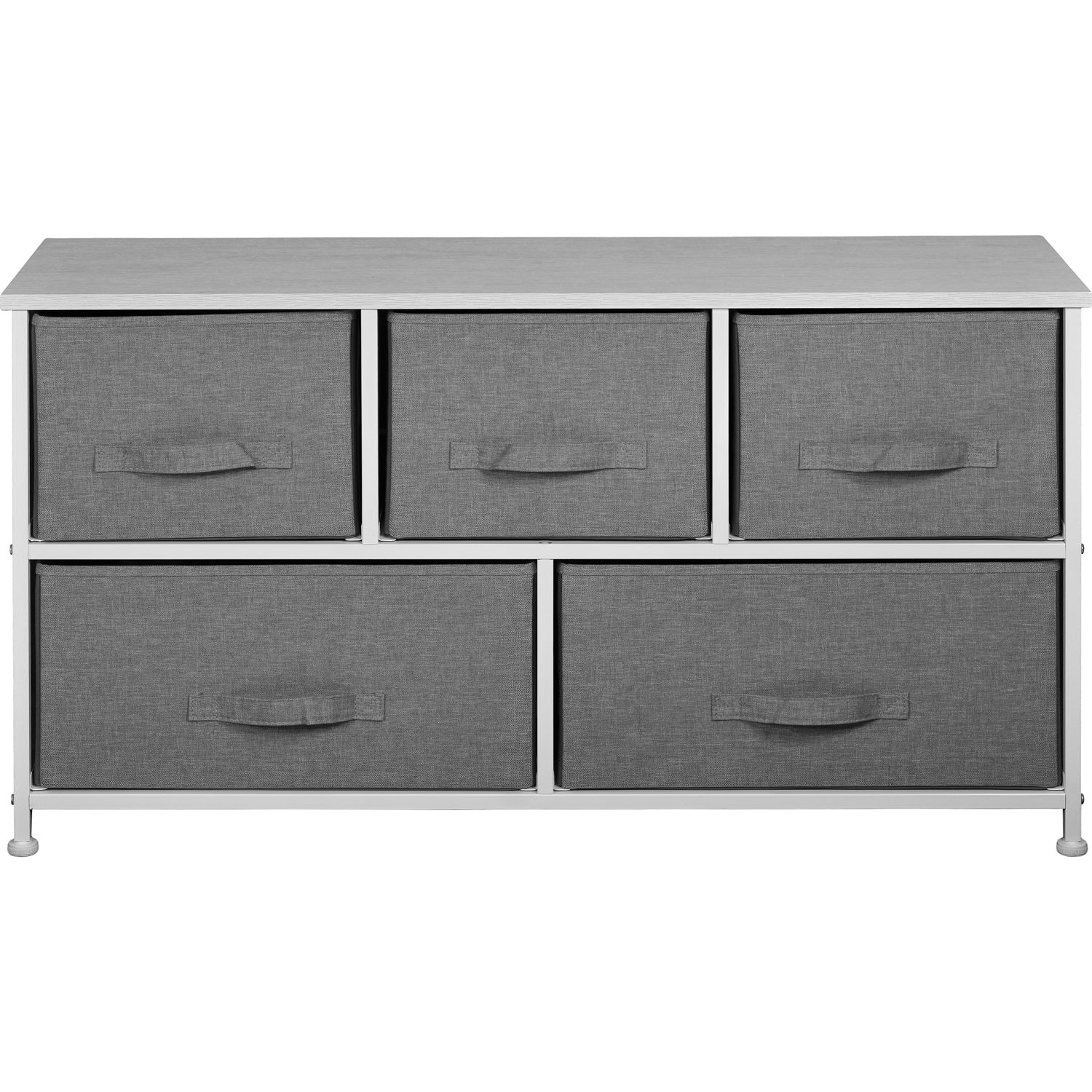 Mueble Buro Organizador Comoda Tela Metal 5 Cajoneras