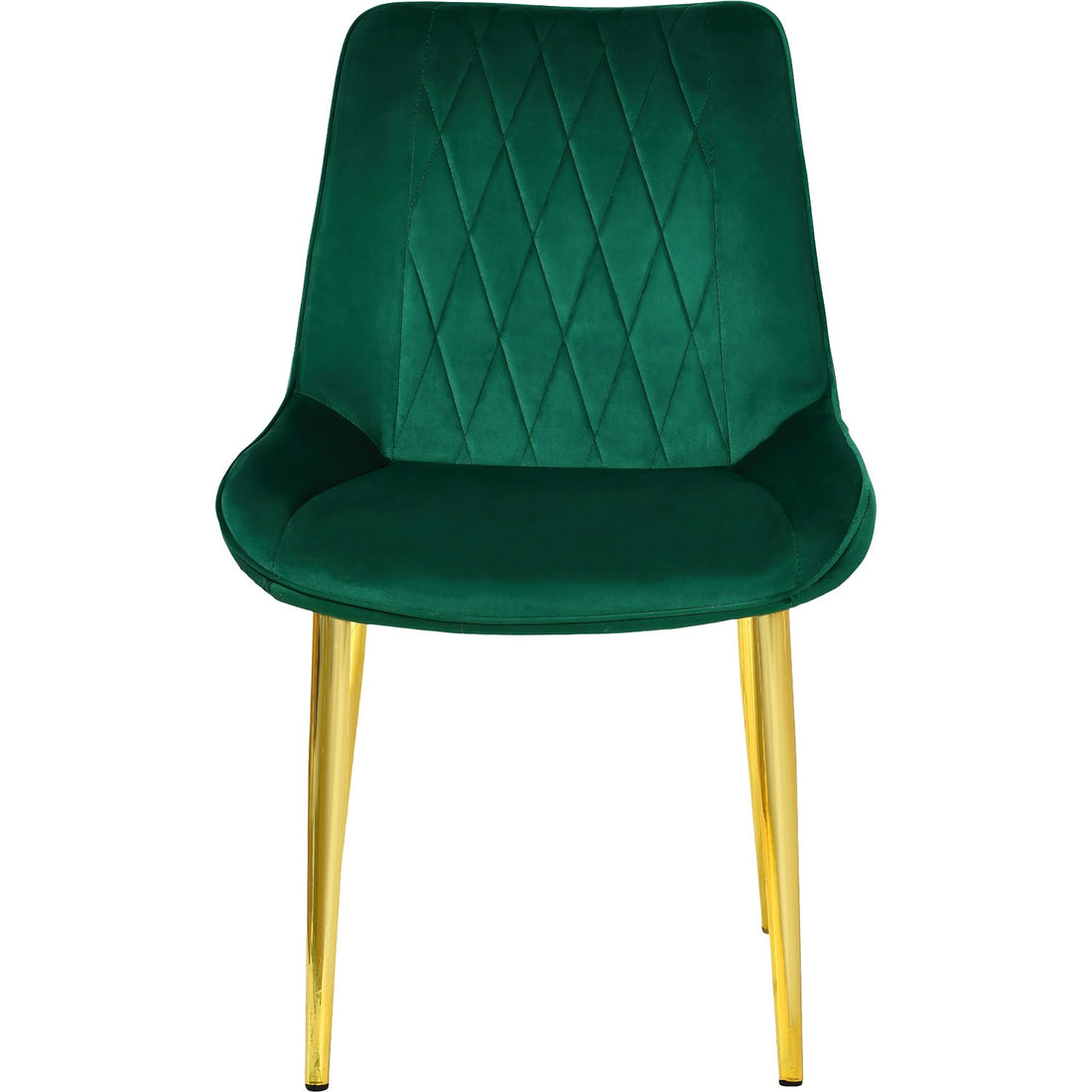 Silla Comedor Tapizadas Terciopelo Elegantes Verde