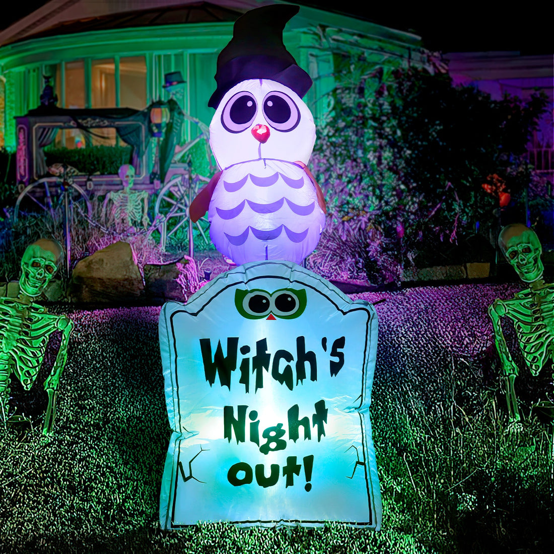 Inflable Halloween Tumba Fantasma Dia De Muertos Led 120 Cm