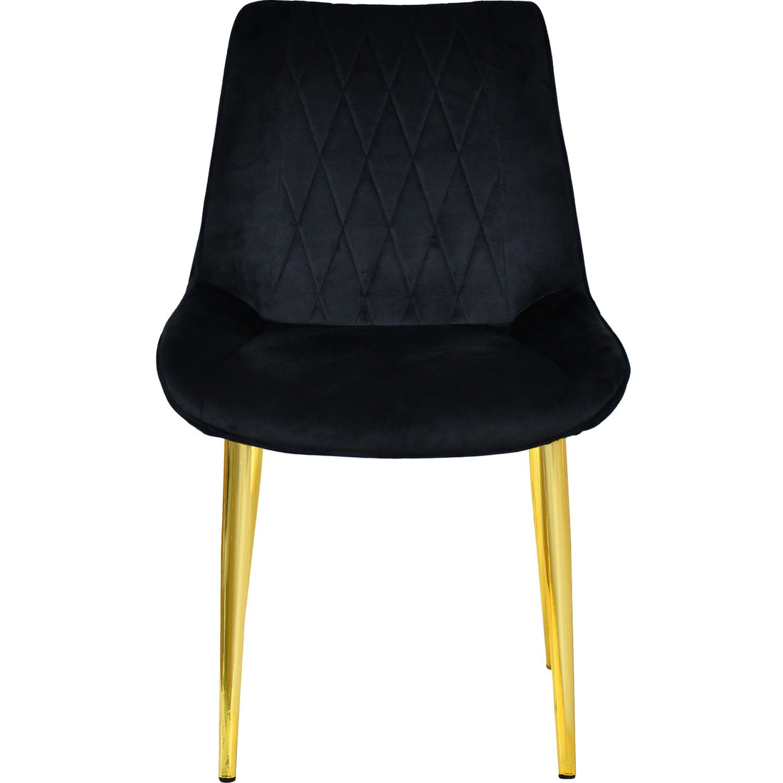 Silla Comedor Tapizadas Terciopelo Elegantes Negro