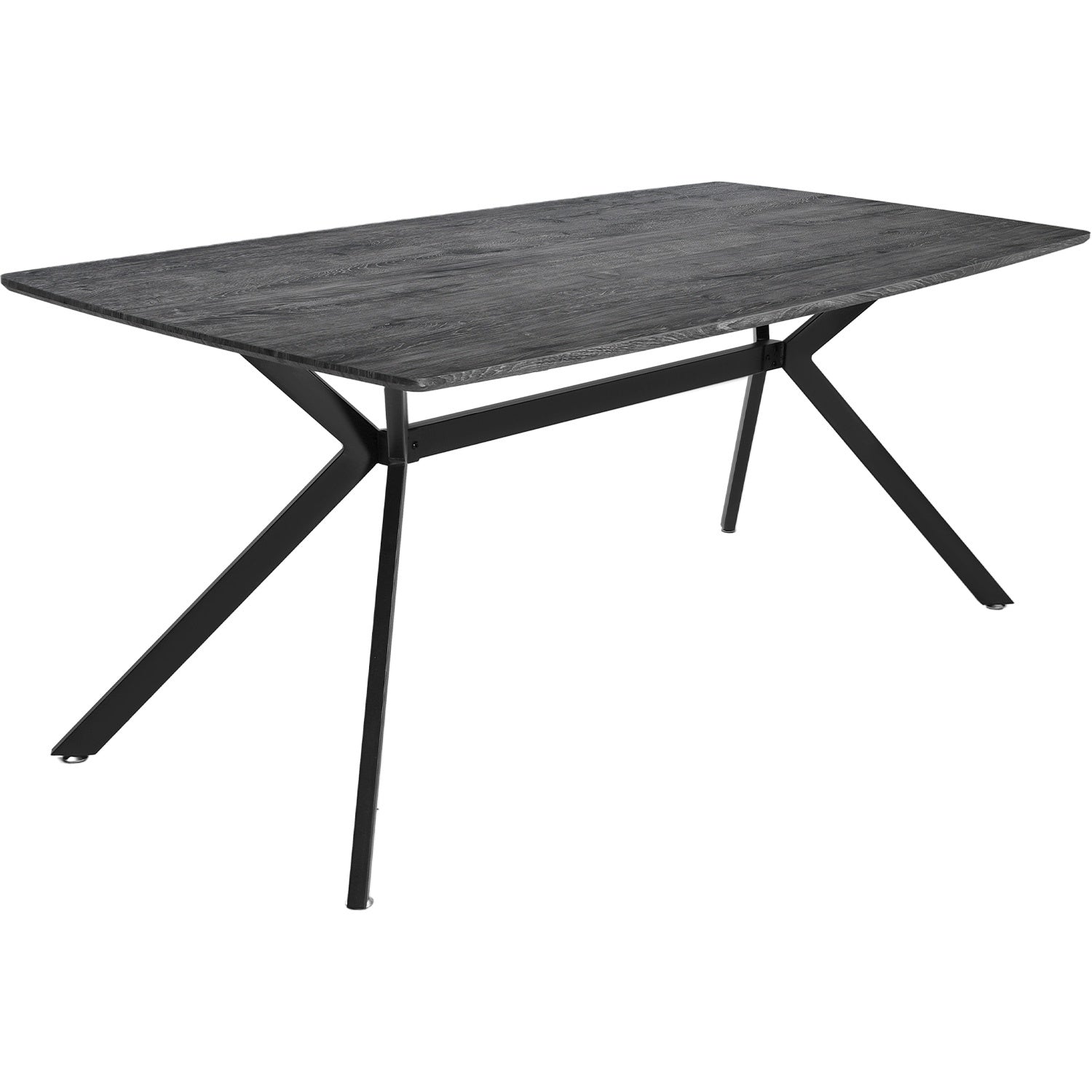 Mesa Comedor 6 Pers Nordico Gris Hogar Lujo 180x90x73