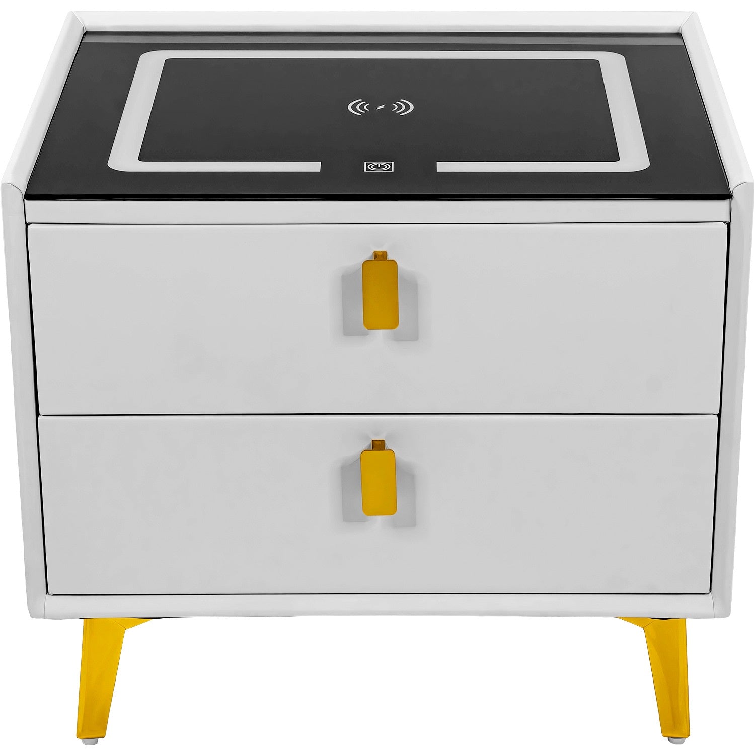 Mesa Noche Buro Inteligente Cargador Inalambrico Luz Led Usb