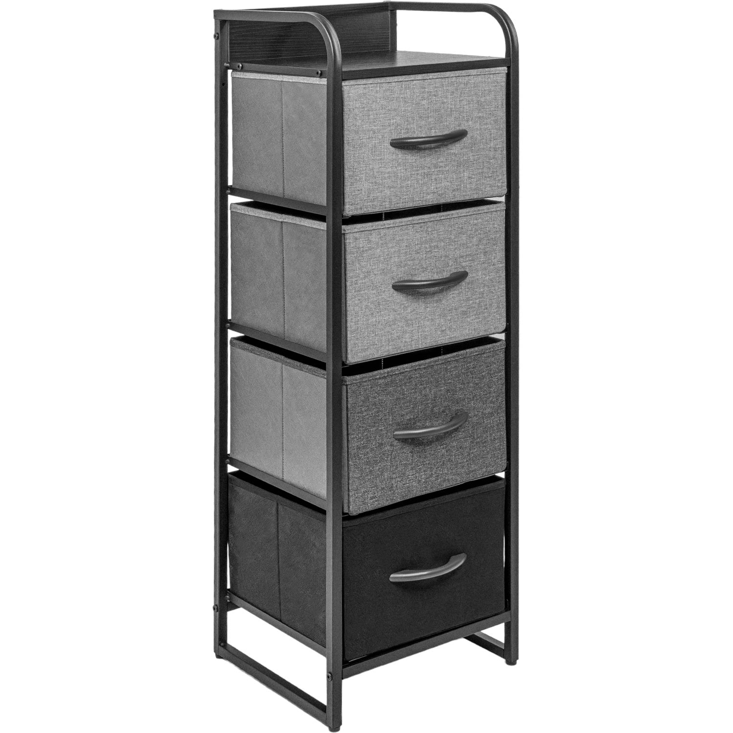 Mueble Buro Torre Mueble Moderno Organizador 4 Cajones Tela