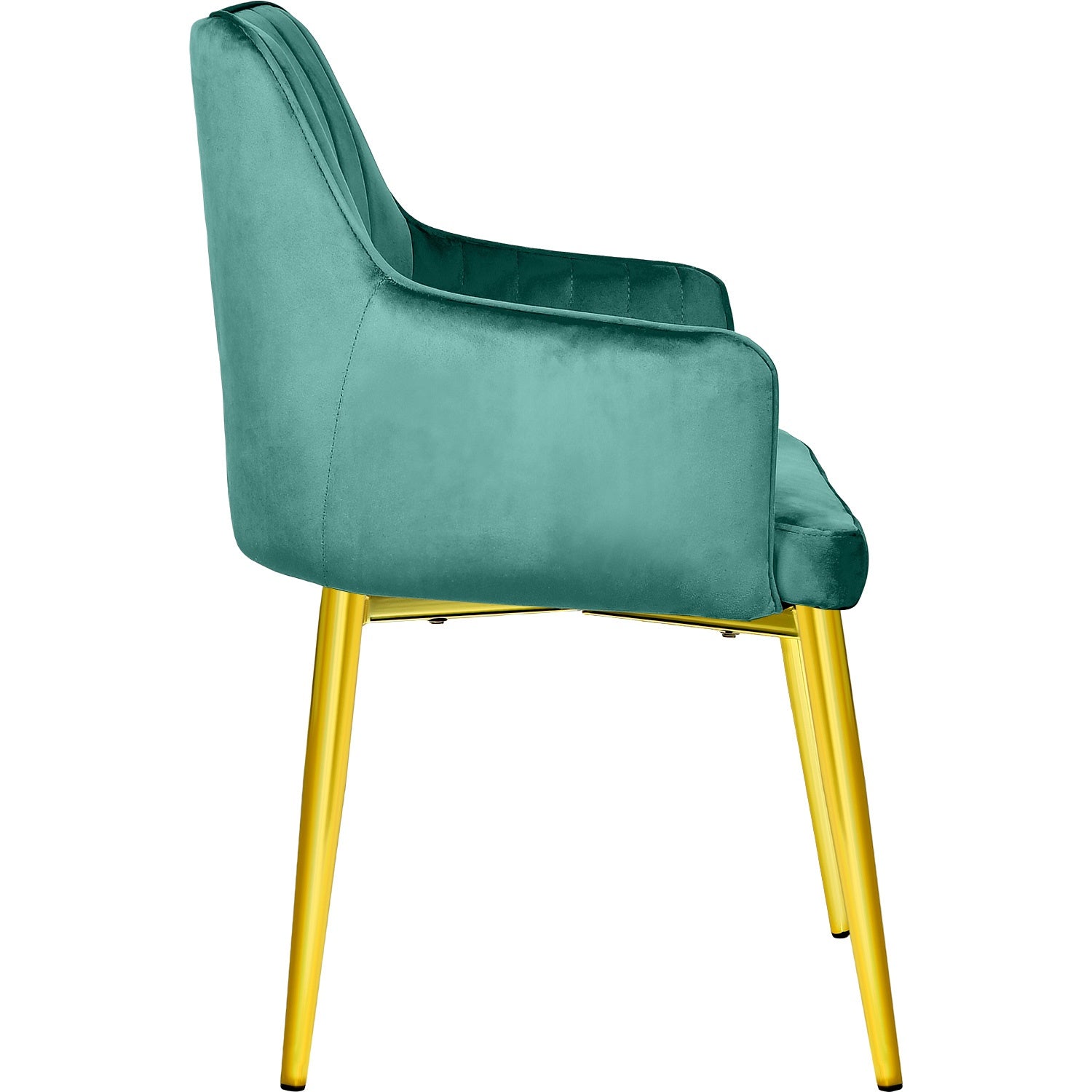 Silla Sillones Comedor-Modernos Terciopelo Elegantes Verde