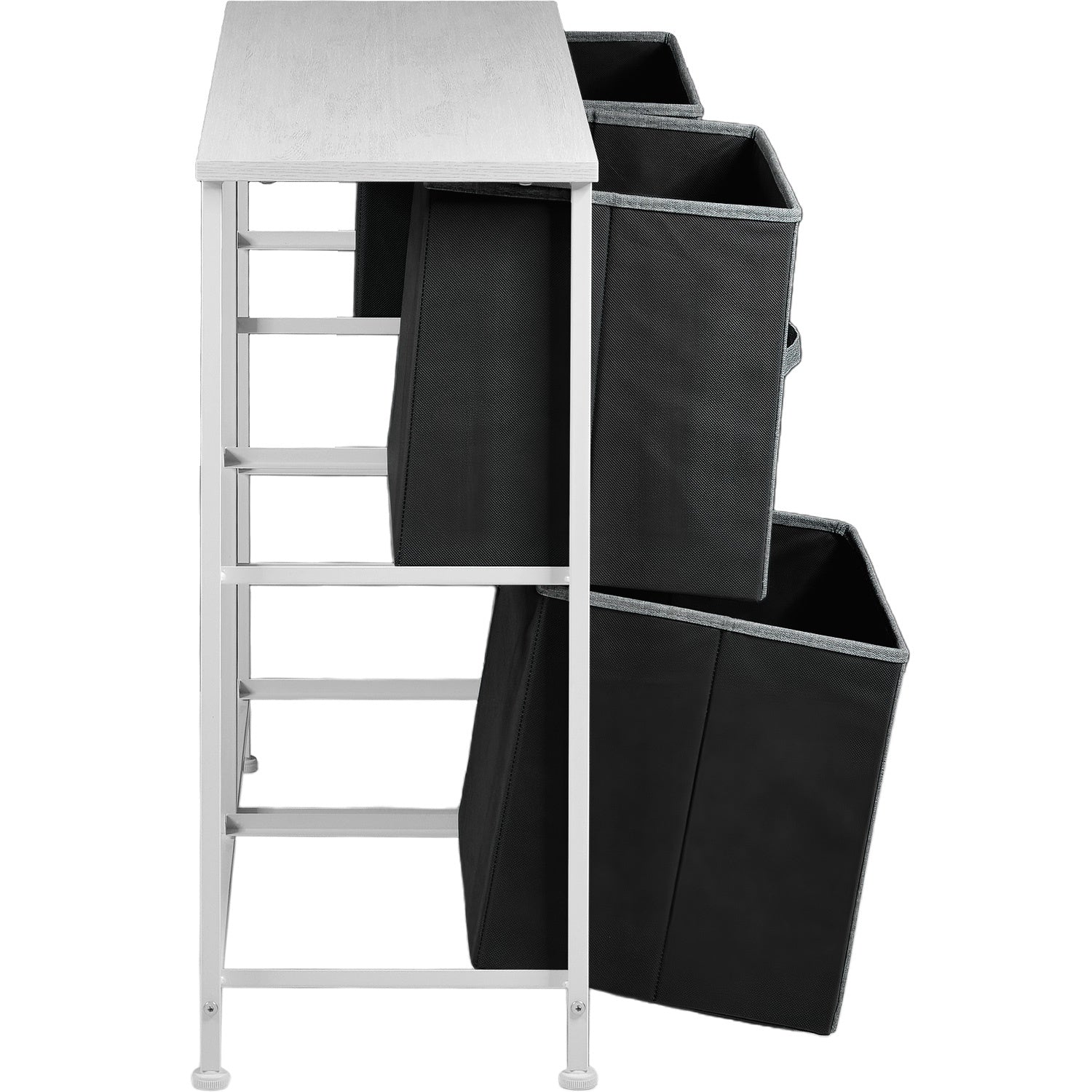 Mueble Cajonera Buro Organizador 5 Cajones Tela Moderno Color Gris