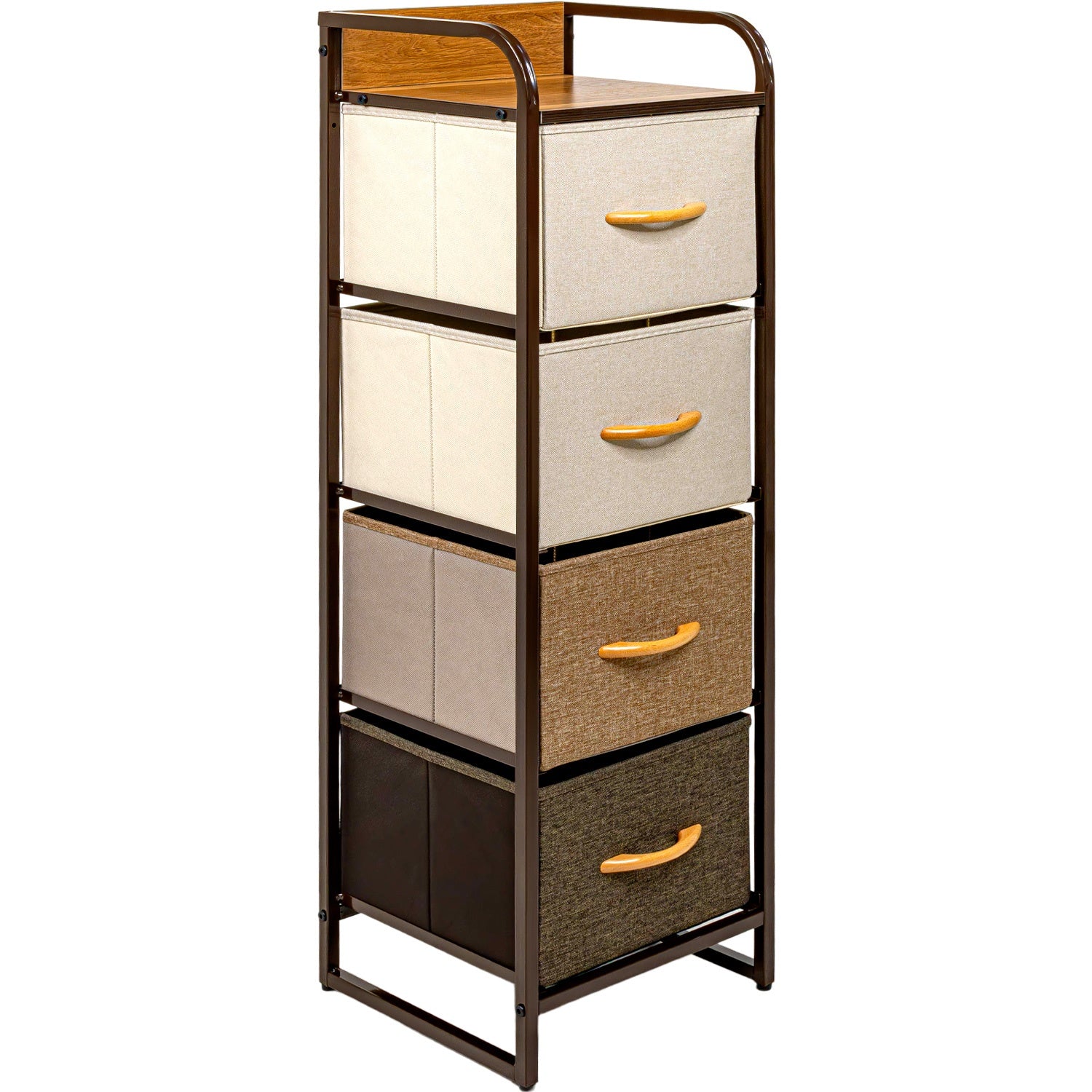 Mueble Buro Torre Mueble Moderno Organizador 4 Cajones Tela