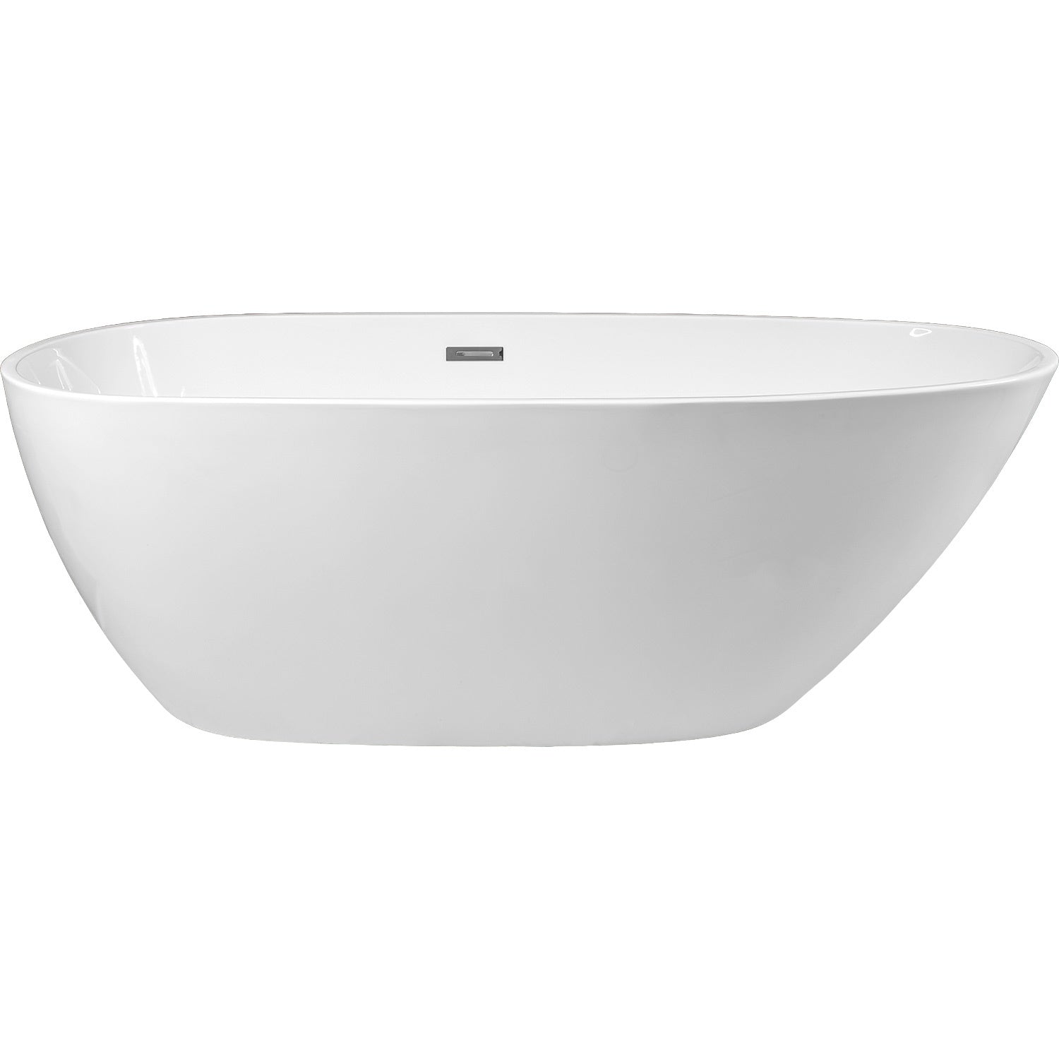 Tina Baño Bañera Fibra Vidrio Lujo Minimalista 283l 169x78 Blanca