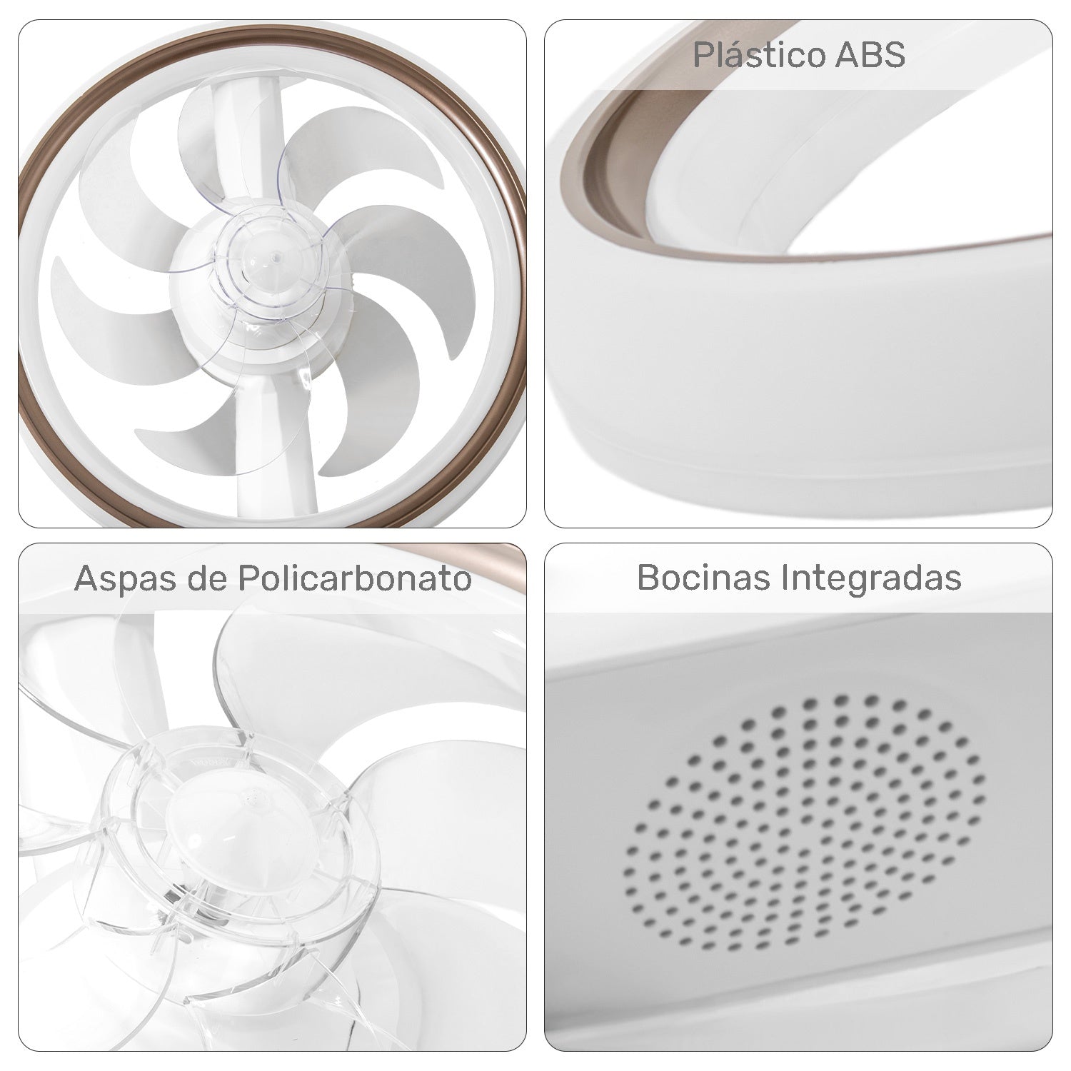 Ventilador Techo Direcciones Luz Led Inteligente Control 20