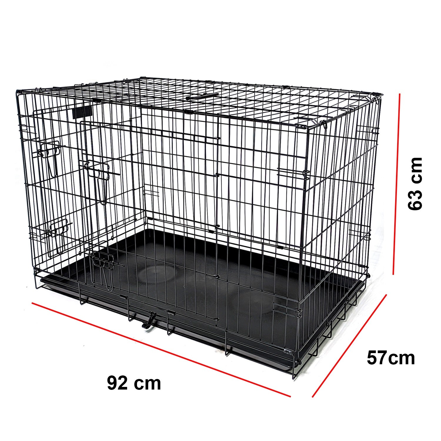 Transportadora Jaula Corral Metalica Perro Grande Plegable
