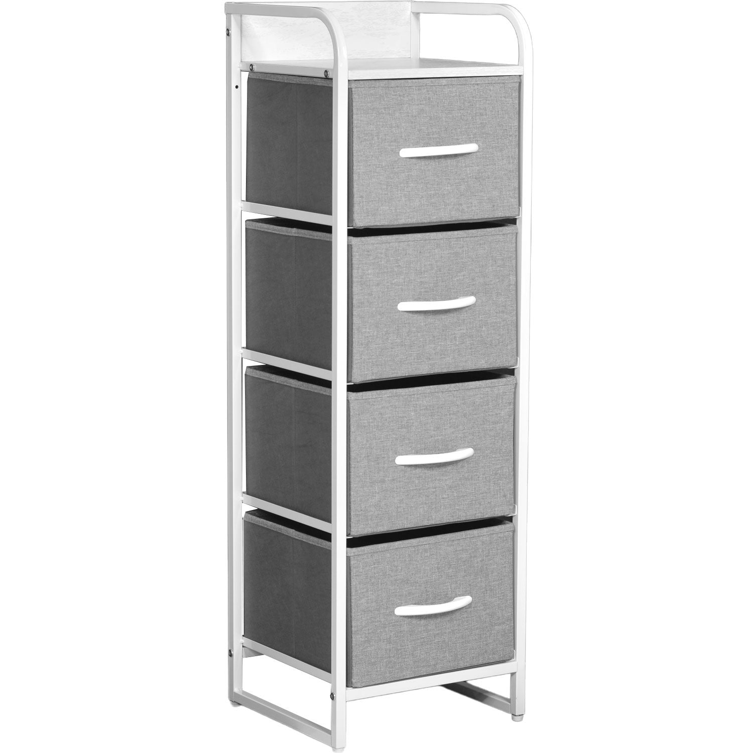 Mueble Buro Torre Mueble Moderno Organizador 4 Cajones Tela