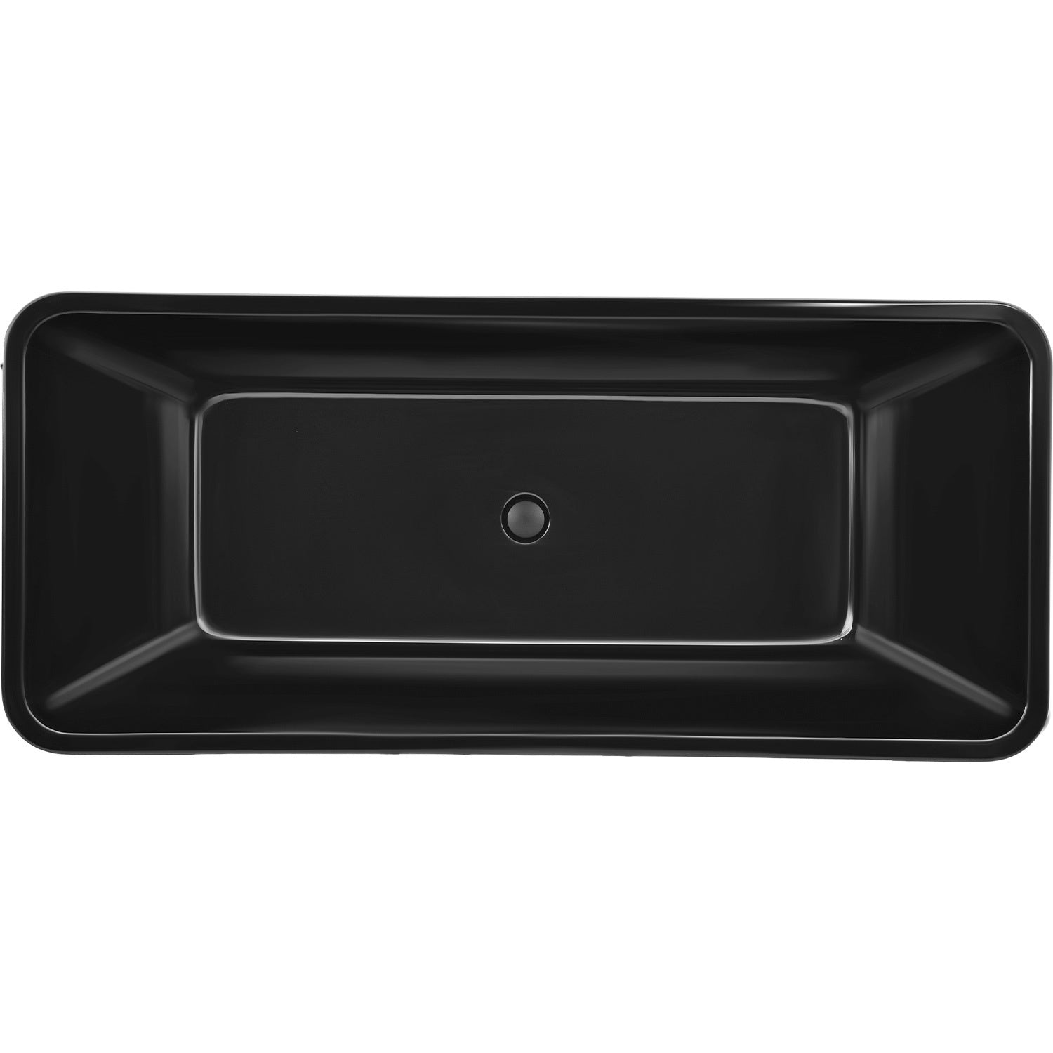 Tina Baño Premium Lujo 280l Fibra Vidrio 172x77x62 Cm Negra