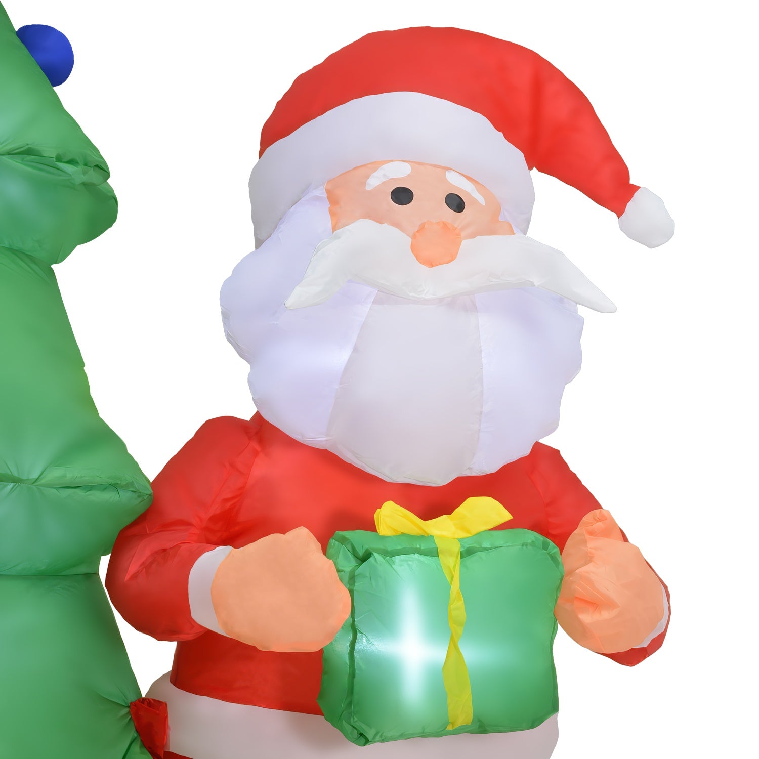 Inflable Navidad Santa Reno Arbol 1.5m Decoracion Luz Led