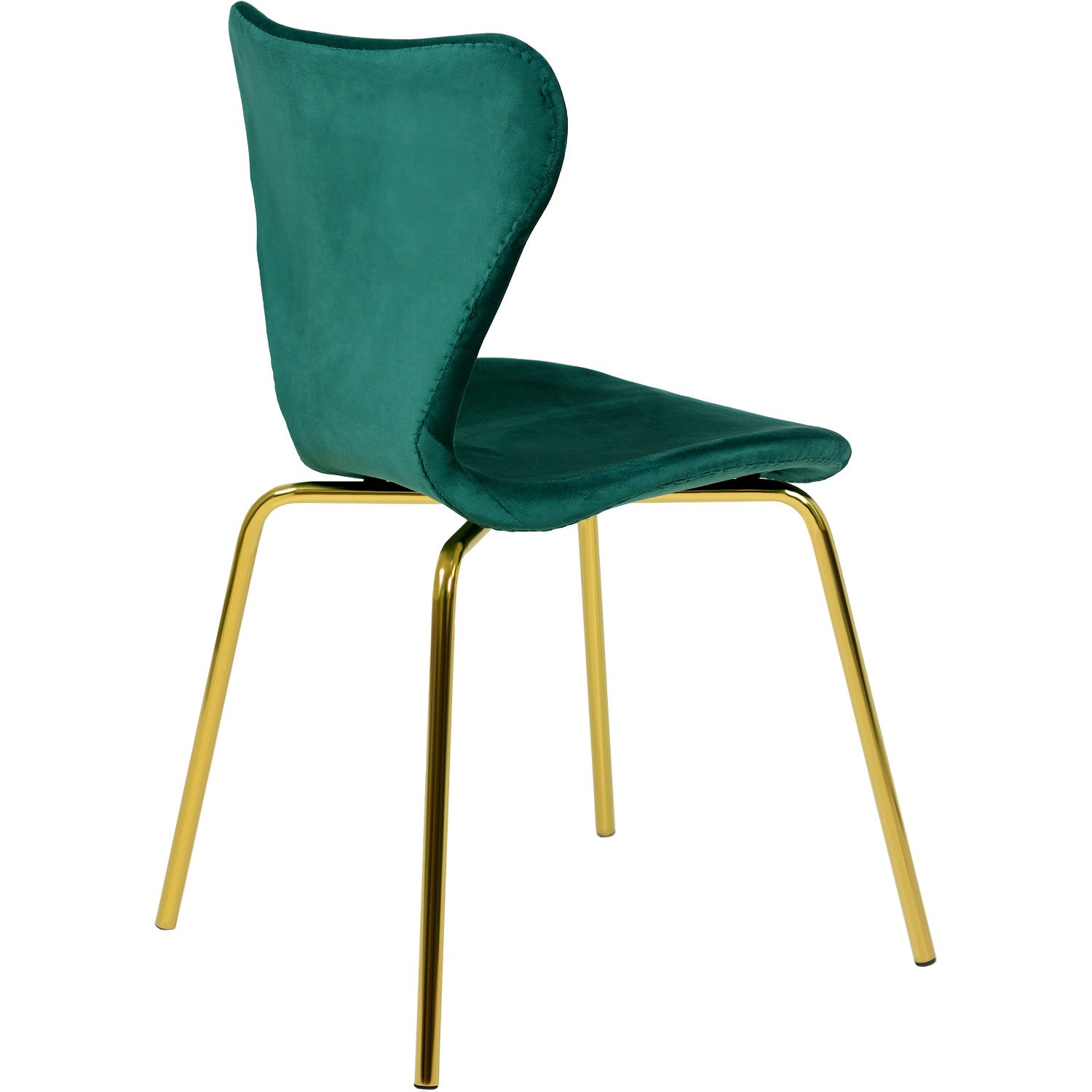 Sillas Comedor Tapizada Minimalista Terciopelo Verde
