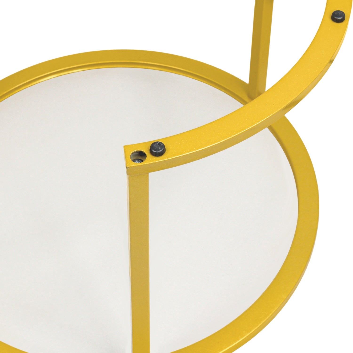 Set 2 Mesas de Centro 60cm Tipo Marmol Mesa para Sala de Estar