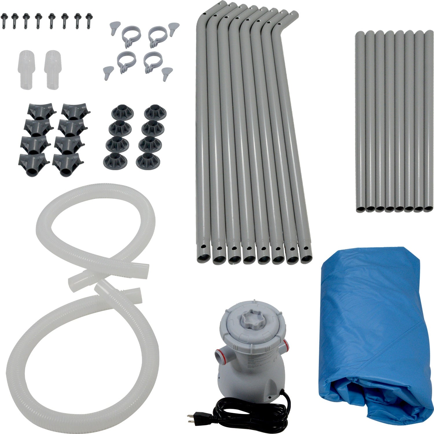 Alberca Estructural Redonda 304cm Diametro 76cm Alto Y Bomba