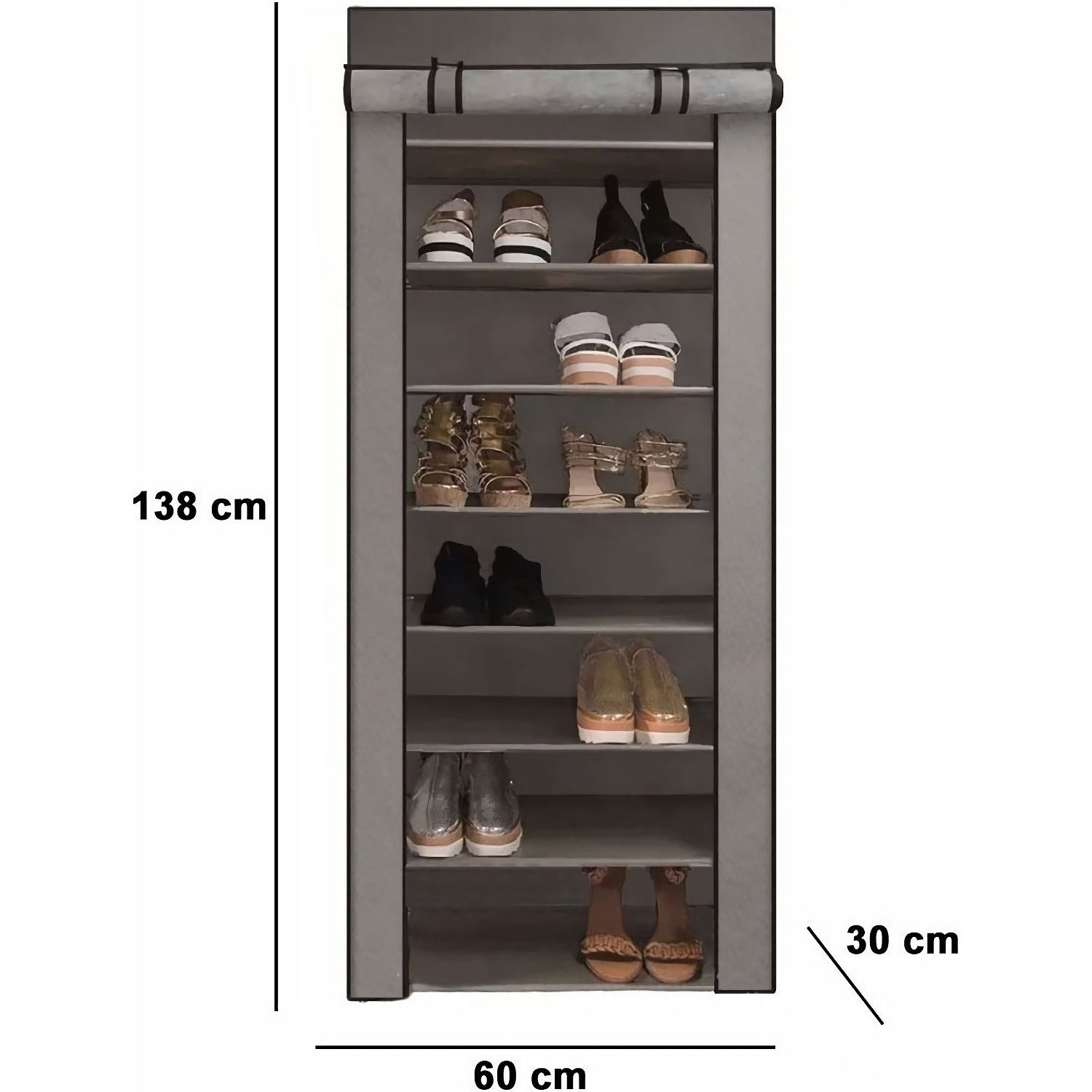 Zapatera Organizador Rack 8 Repisas Big Ben Londres Zapatos