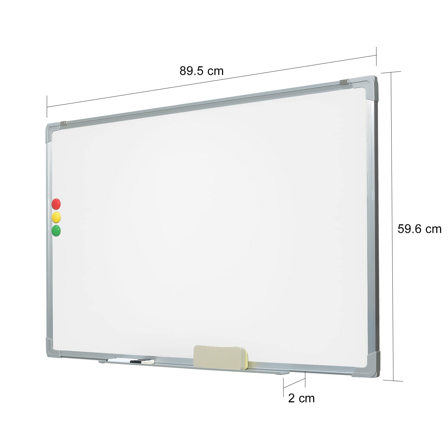 Pizarron Blanco 90x60 De Alta Calidad Plumones