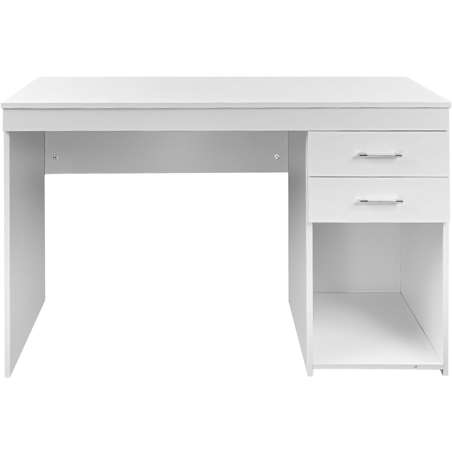 Escritorio Ejecutivo Blanco Moderno Cajonera Doble Oficina