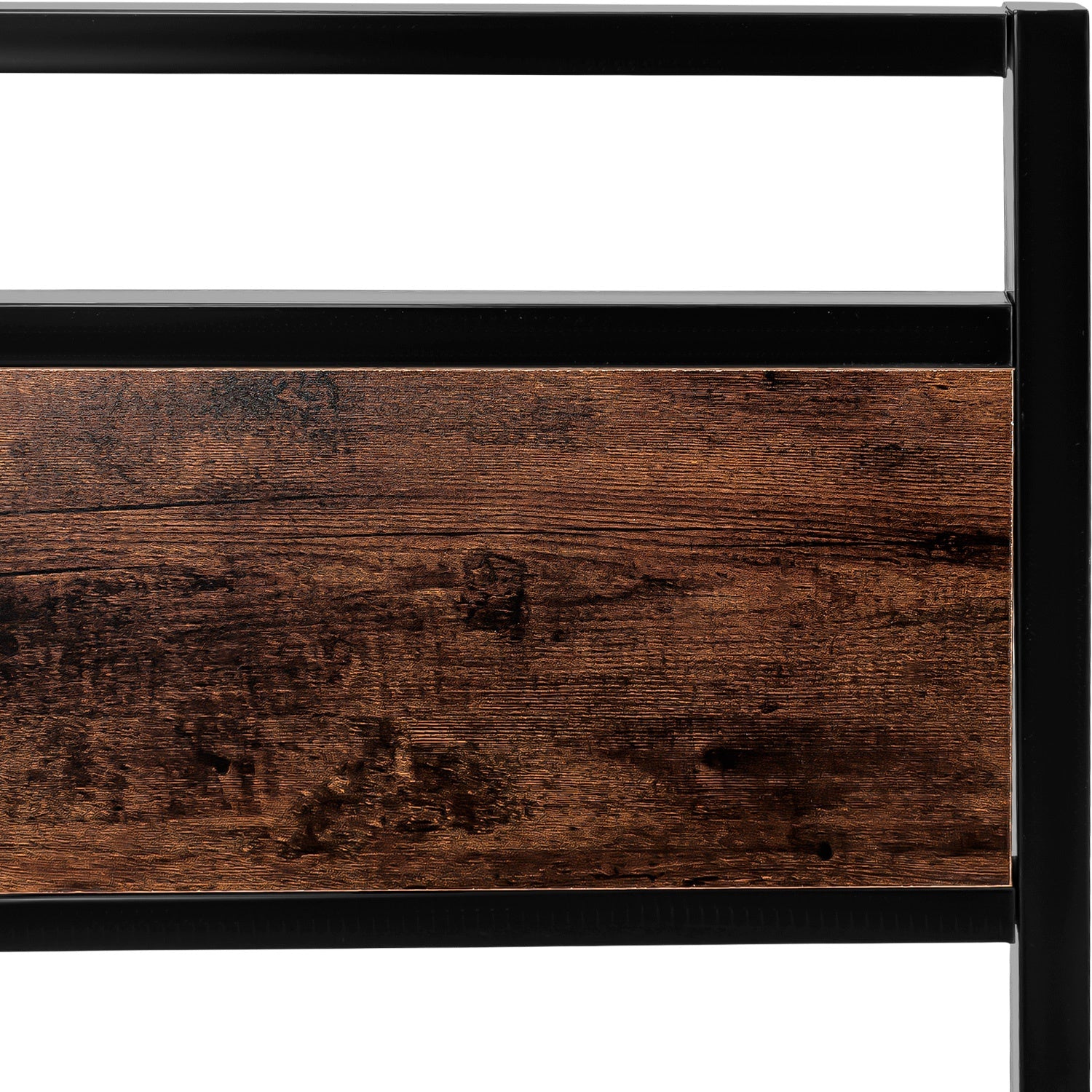 Base Cama Matrimonial Country Tipo Madera Moderna Metal