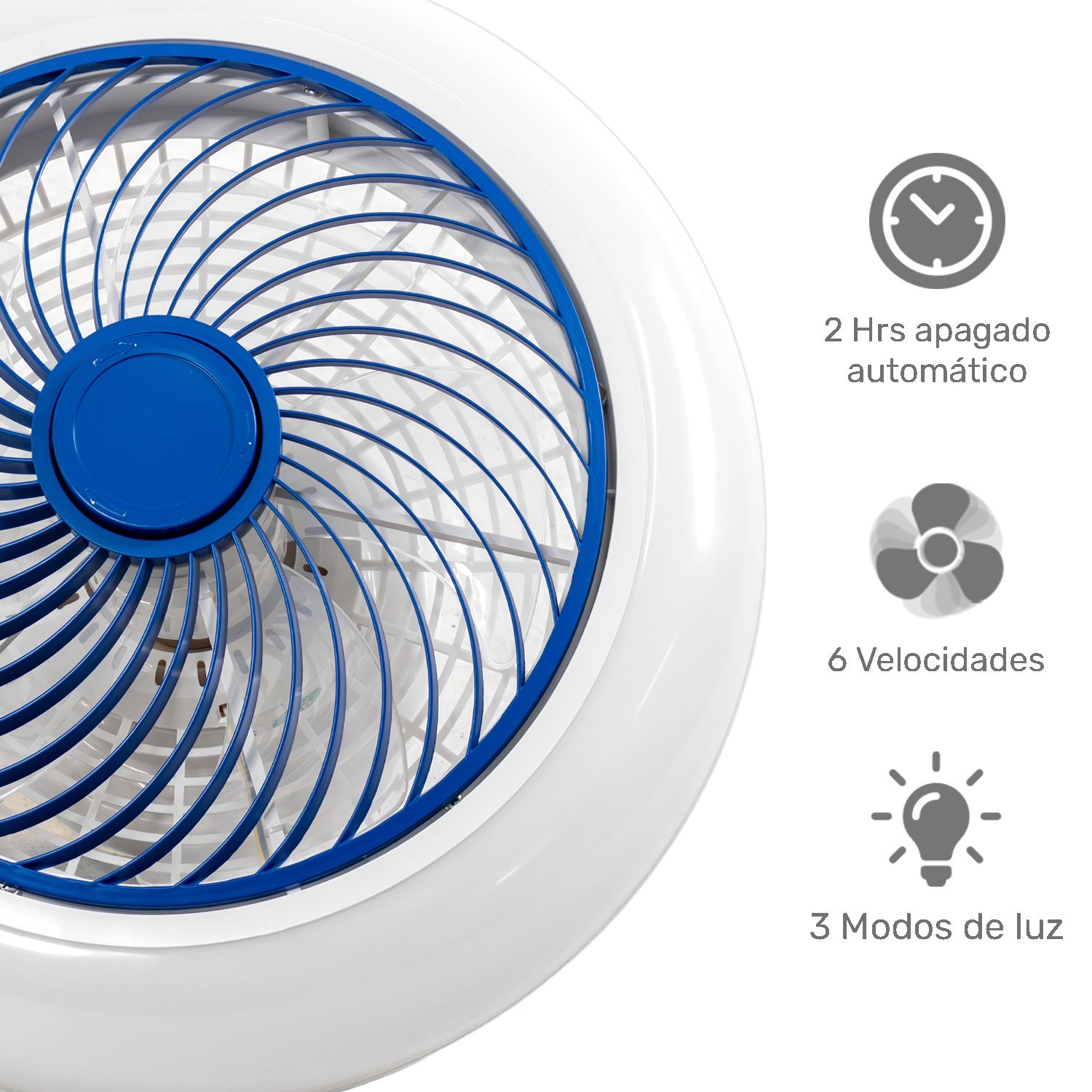Ventilador Techo Inteligente Lampara App 18 Control Remoto