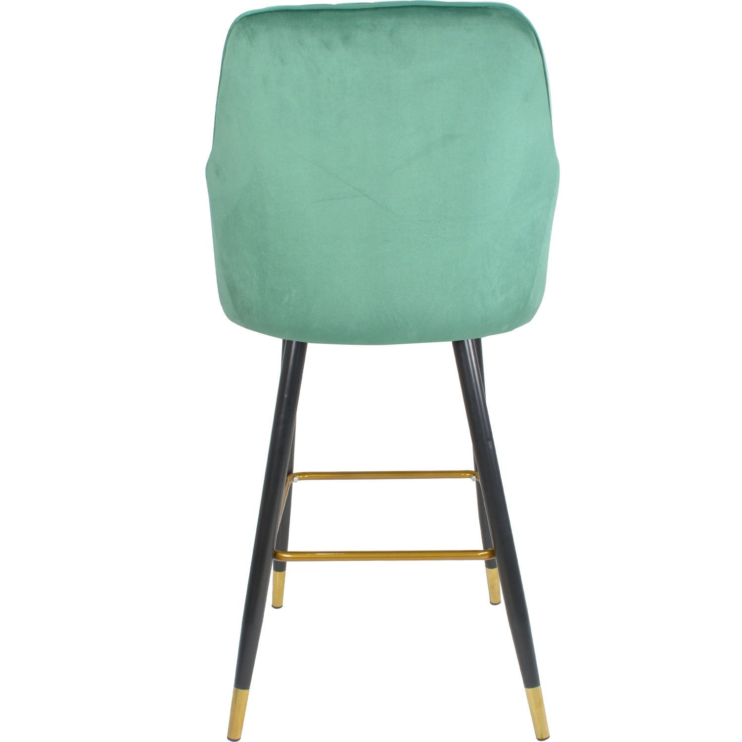 Silla Alta Tapizada Banco Sillon Eames Verde Terciopelo