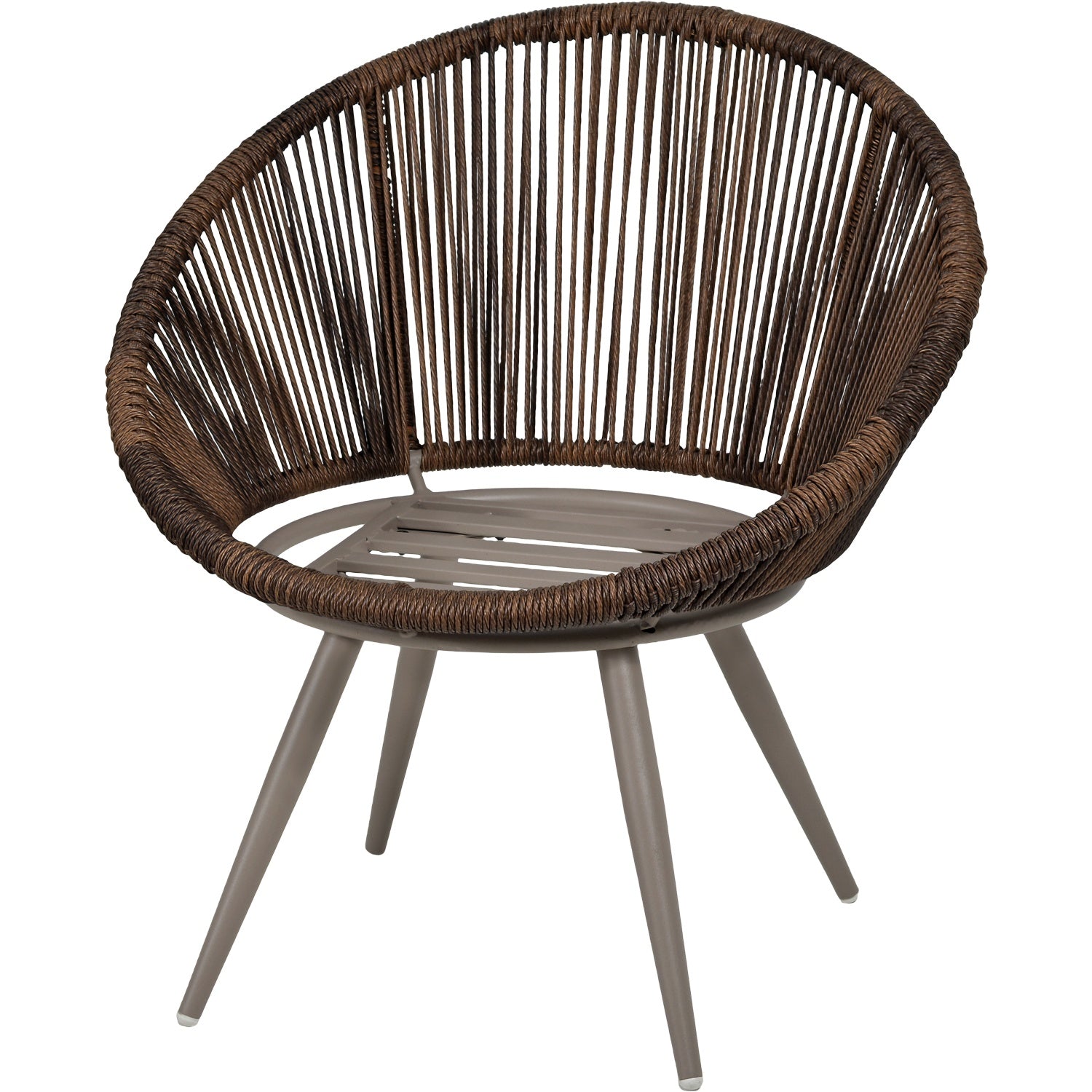 Sillas Tejidas Terraza Exterior Modernas Mesa Cristal 3pzs Beige