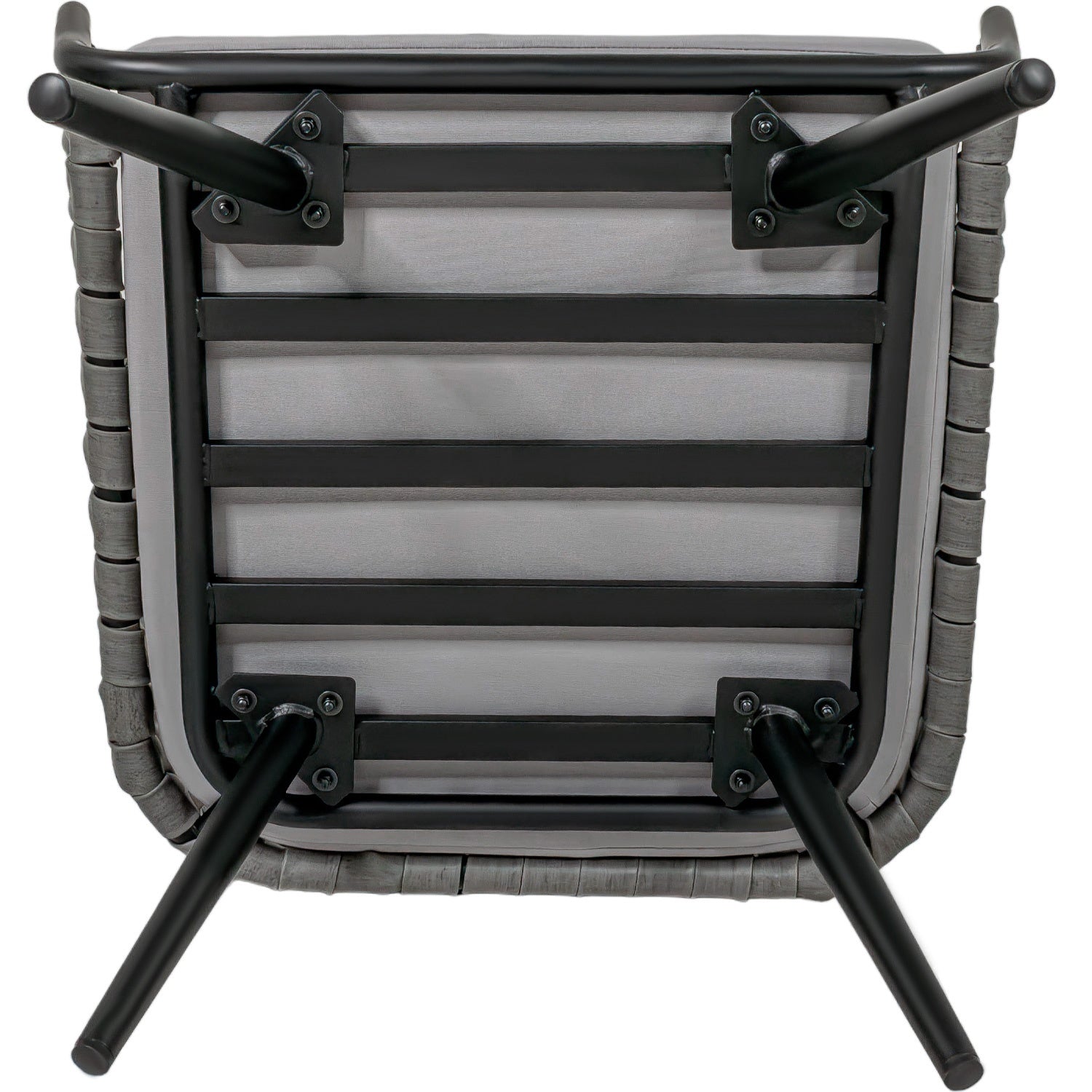 Sala Exterior Tejida Rattan Jardin Patio Terraza 4 Pz Gris