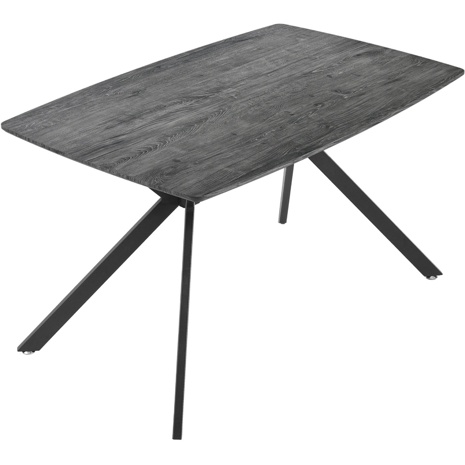 Mesa Comedor Nordico 4pers Gris Casa Hogar Lujo 130x80x74