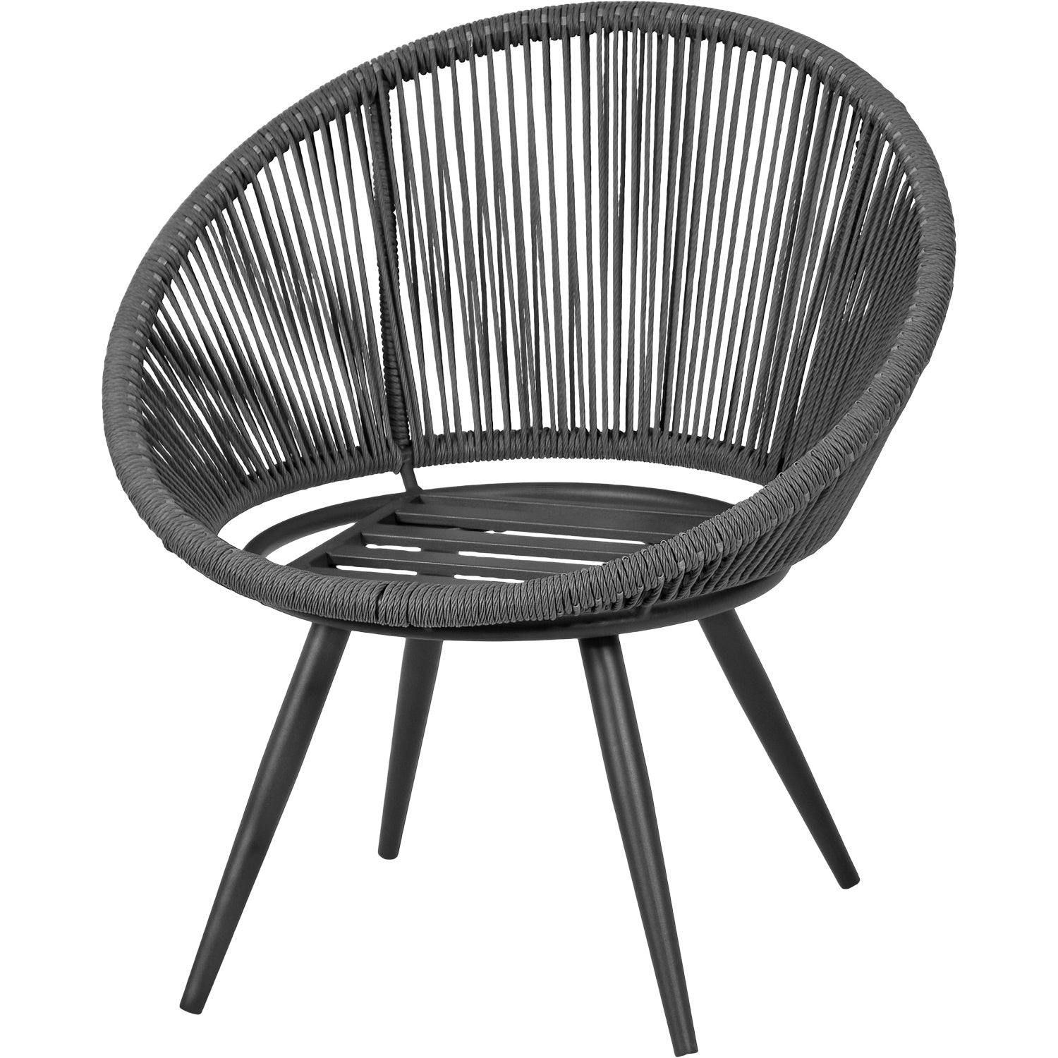 Sillas Tejidas Terraza Exterior Modernas Mesa Cristal 3pzs