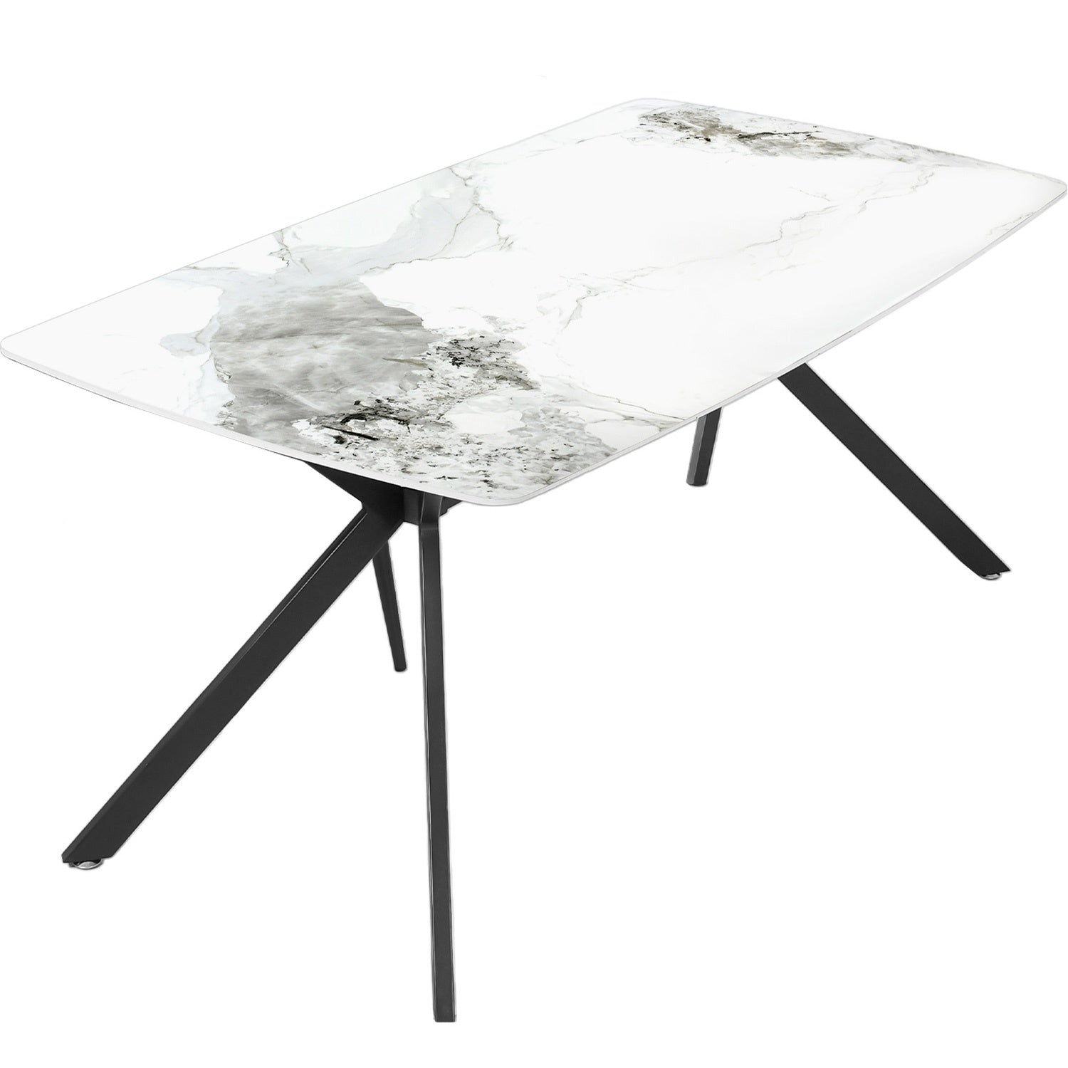 Mesa Comedor 6 Pers Marmol Granito Lujo Premium 162x90x74
