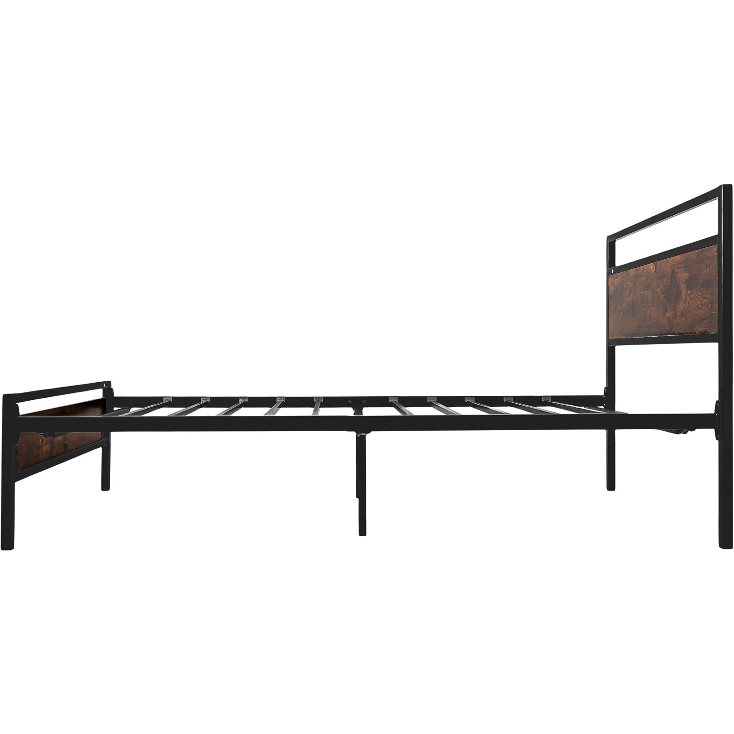 Base Cama Country Tipo Madera Individual Moderna Metal Acero