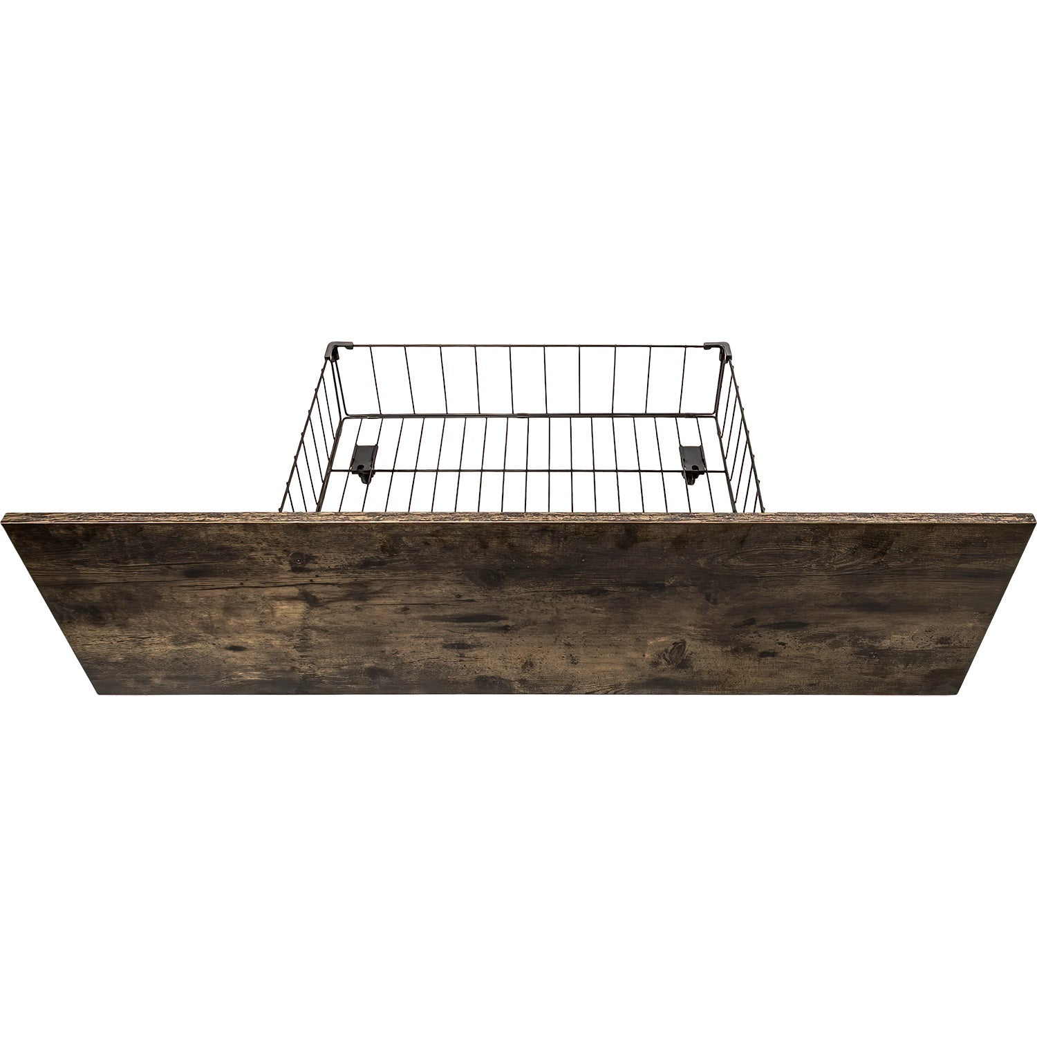 Base Cama Queen Country Tipo Madera Cajones Metal Acero
