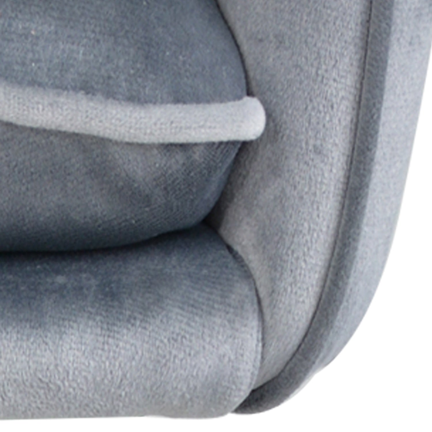 Silla Alta Tapizada Banco Sillon Eames Gris Terciopelo
