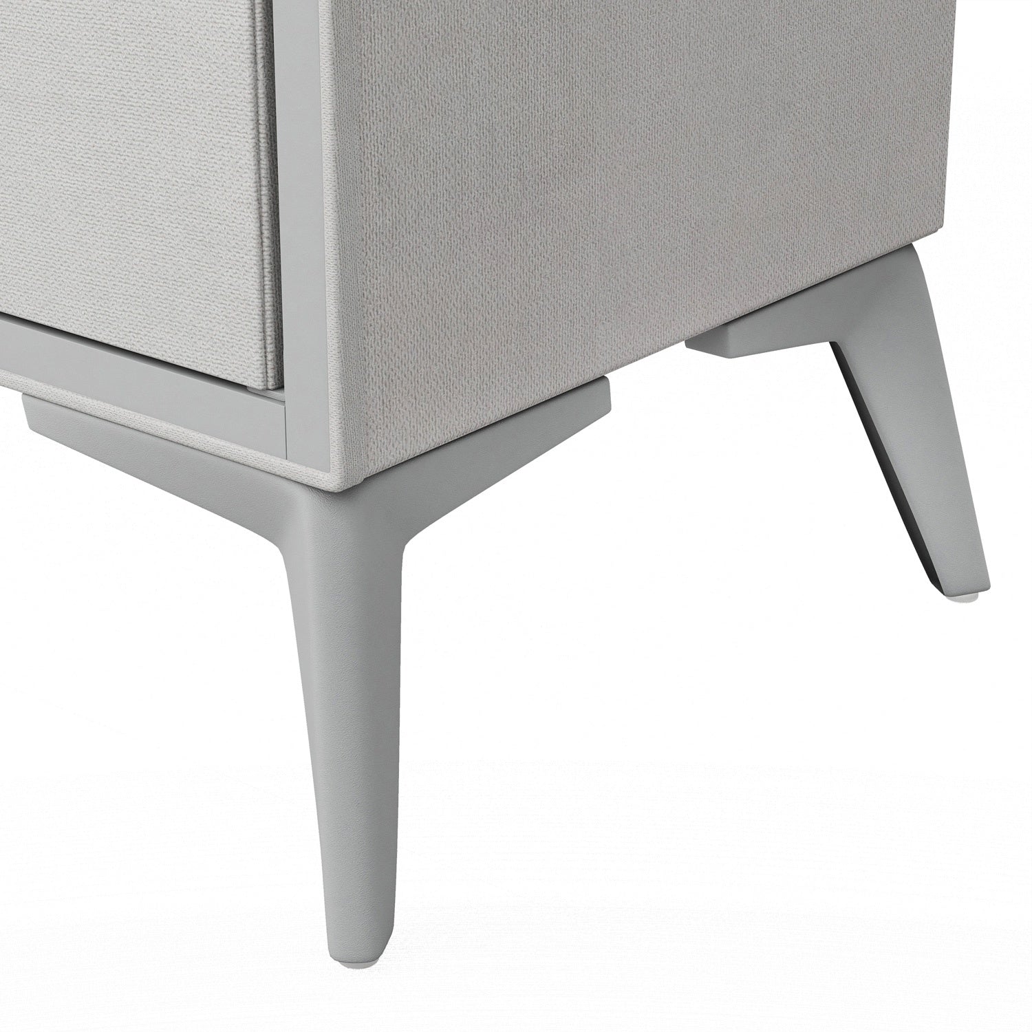 Buro Cajonera Tela Tejido Comoda Mesita Noche Recamara Color Gris