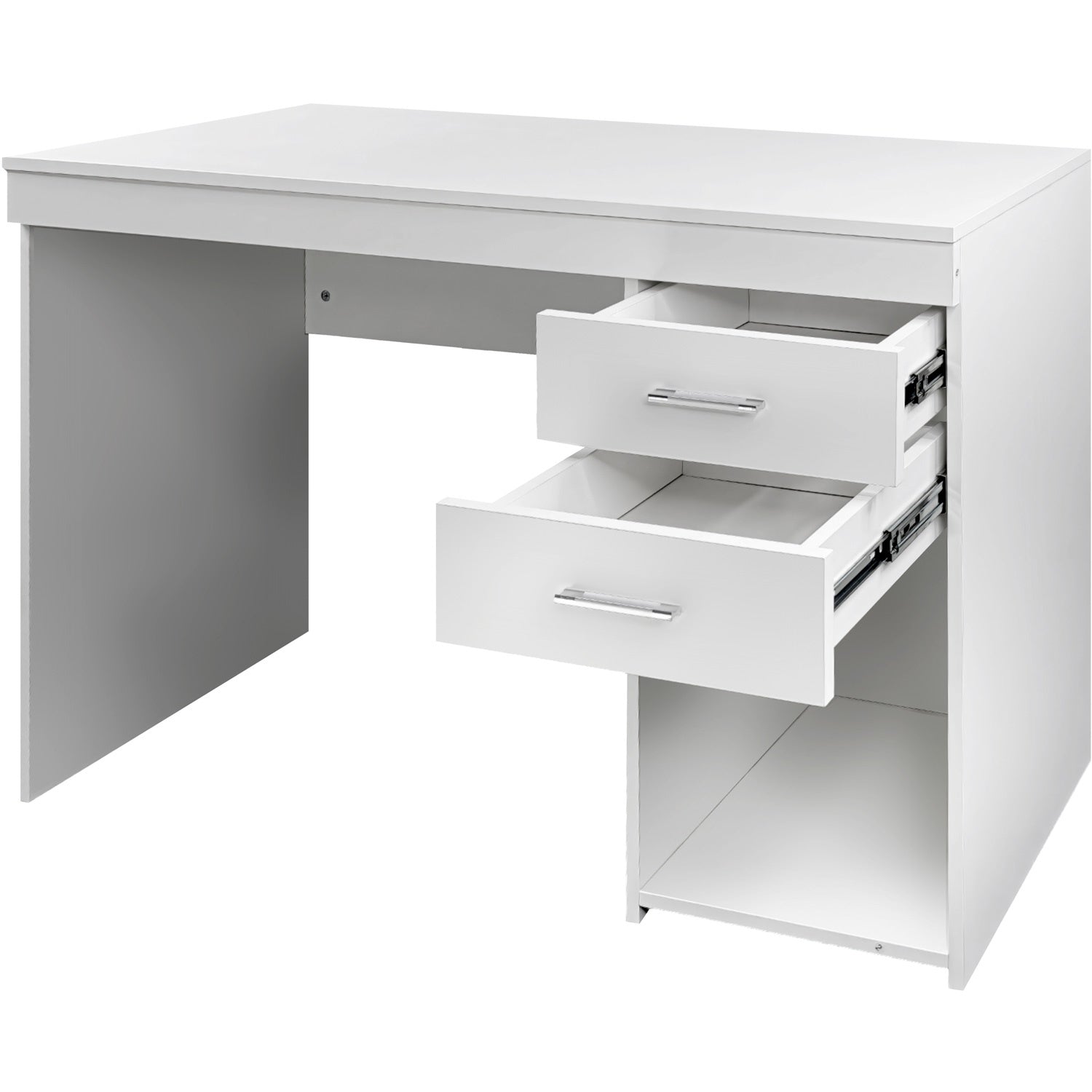 Escritorio Ejecutivo Blanco Moderno Cajonera Doble Oficina