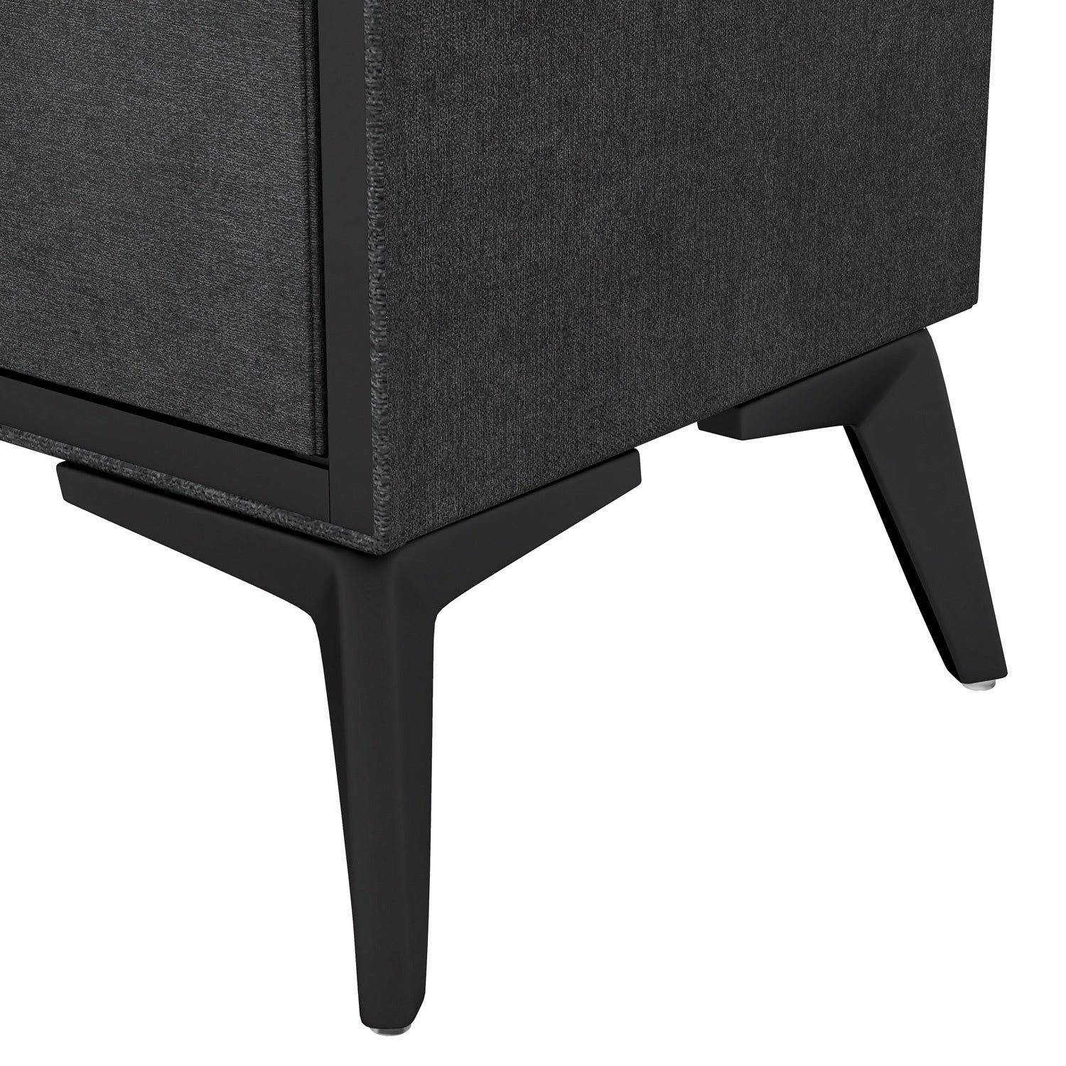 Buro Cajonera 3 Cajones Tela Tejido Comoda Recamara Negro